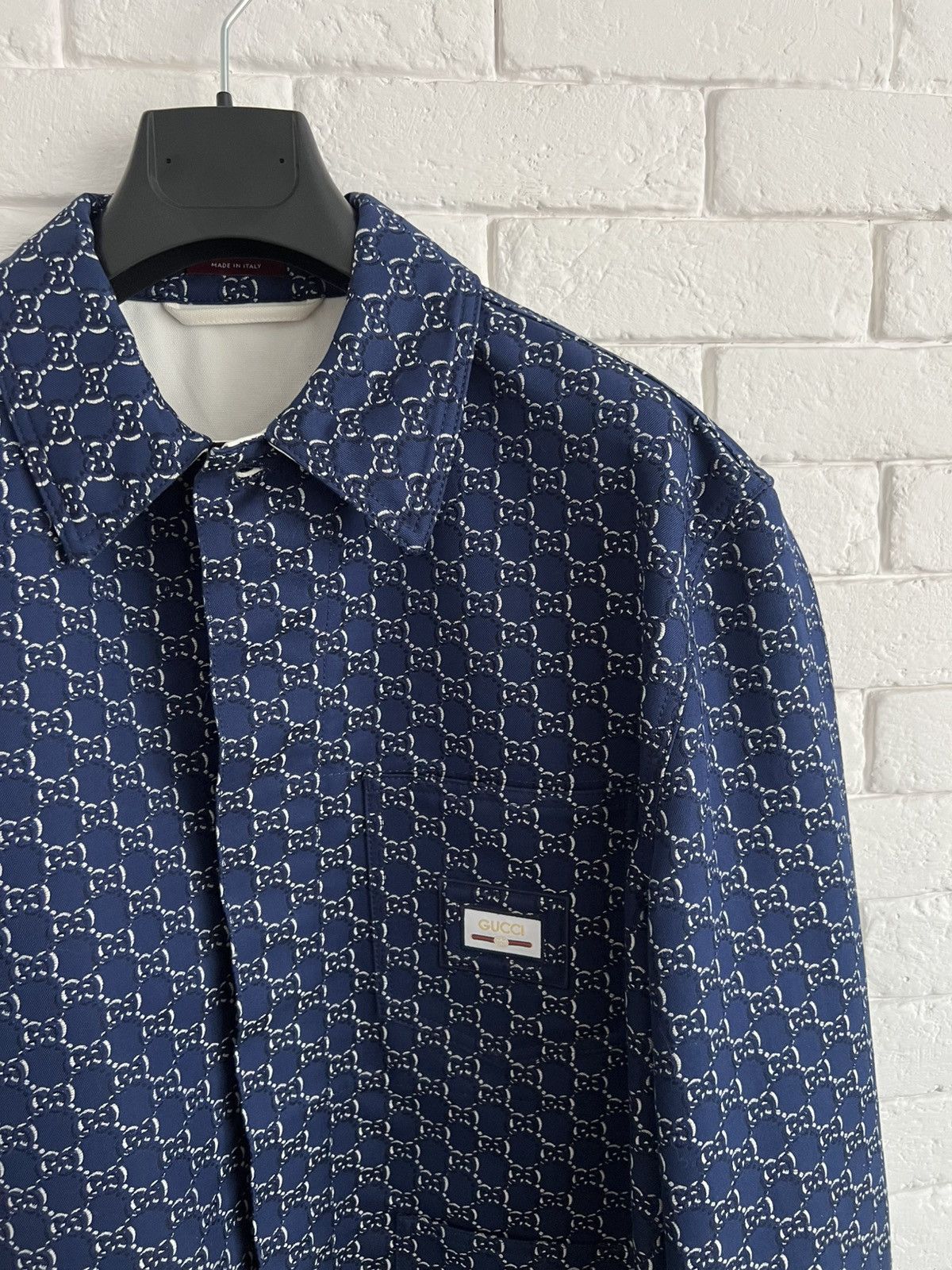 Gucci Gucci GG shadow-jacquard cotton jacket Size US M / EU 48-50 / 2 - 2 Thumbnail