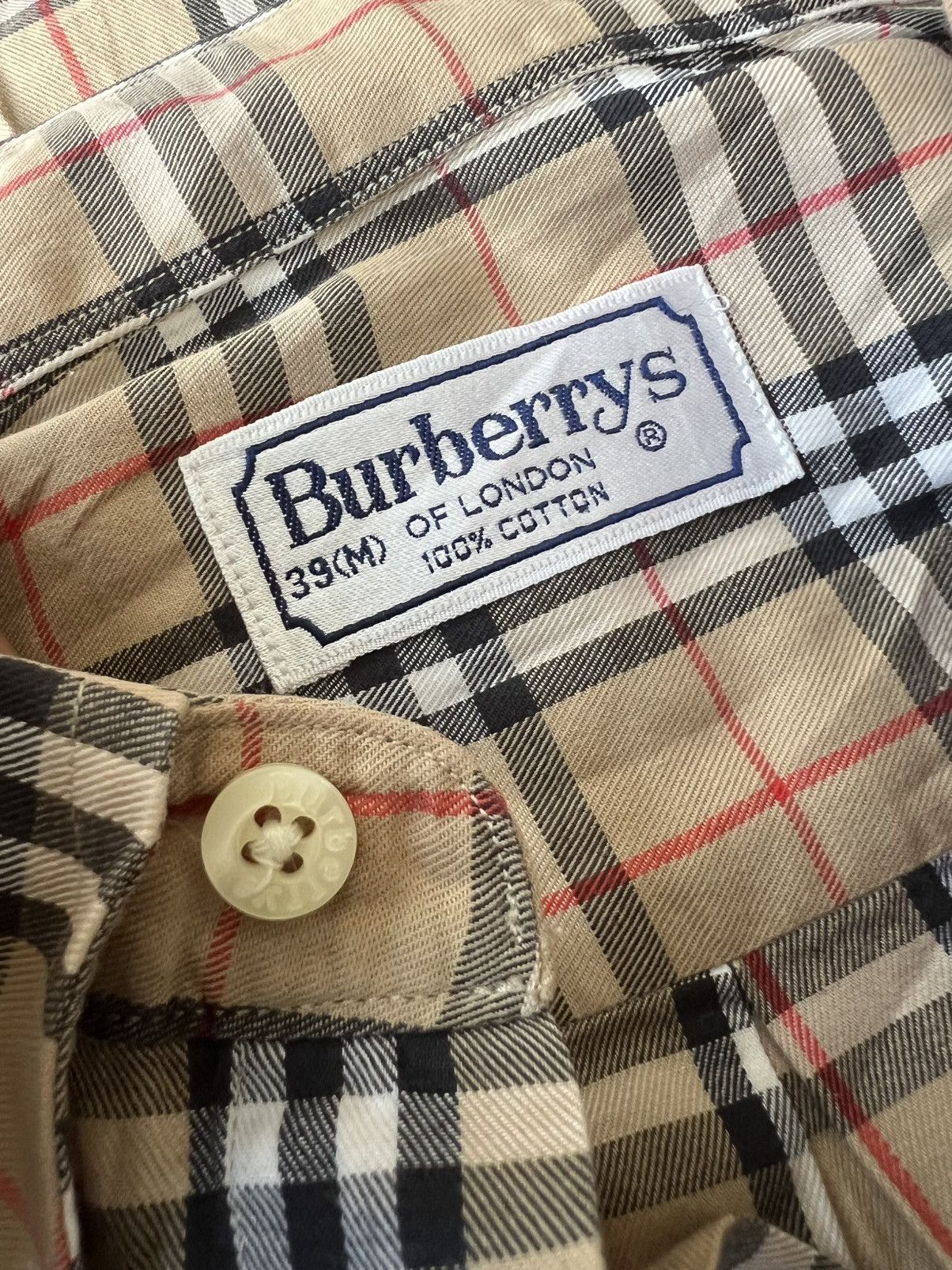 Burberry Vintage Burberrys England Nova Checked Oxford Shirt Size US L / EU 52-54 / 3 - 5 Thumbnail