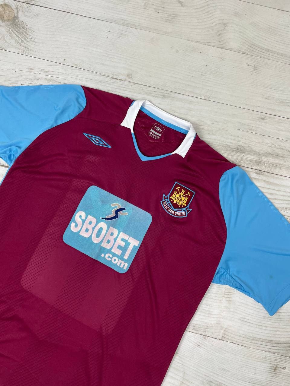 Umbro Umbro West Ham United 2008 2009 Home Shirt Soccer Jersey Size US XXL / EU 58 / 5 - 2 Thumbnail