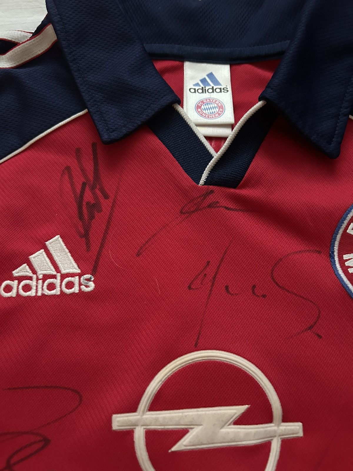 Adidas Bayern Munchen 1999 home signatures Size US S / EU 44-46 / 1 - 6 Thumbnail
