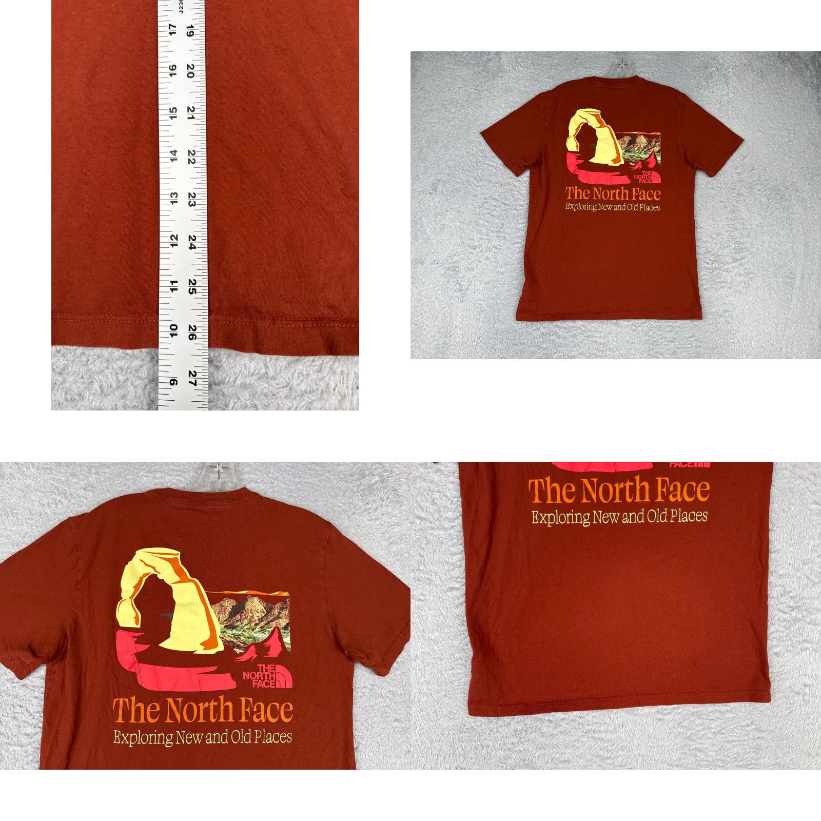 The North Face The North Face Shirt Men Small Red Short Sleeve Crew Neck 100% Cotton Logo Read Size US S / EU 44-46 / 1 - 9 Thumbnail