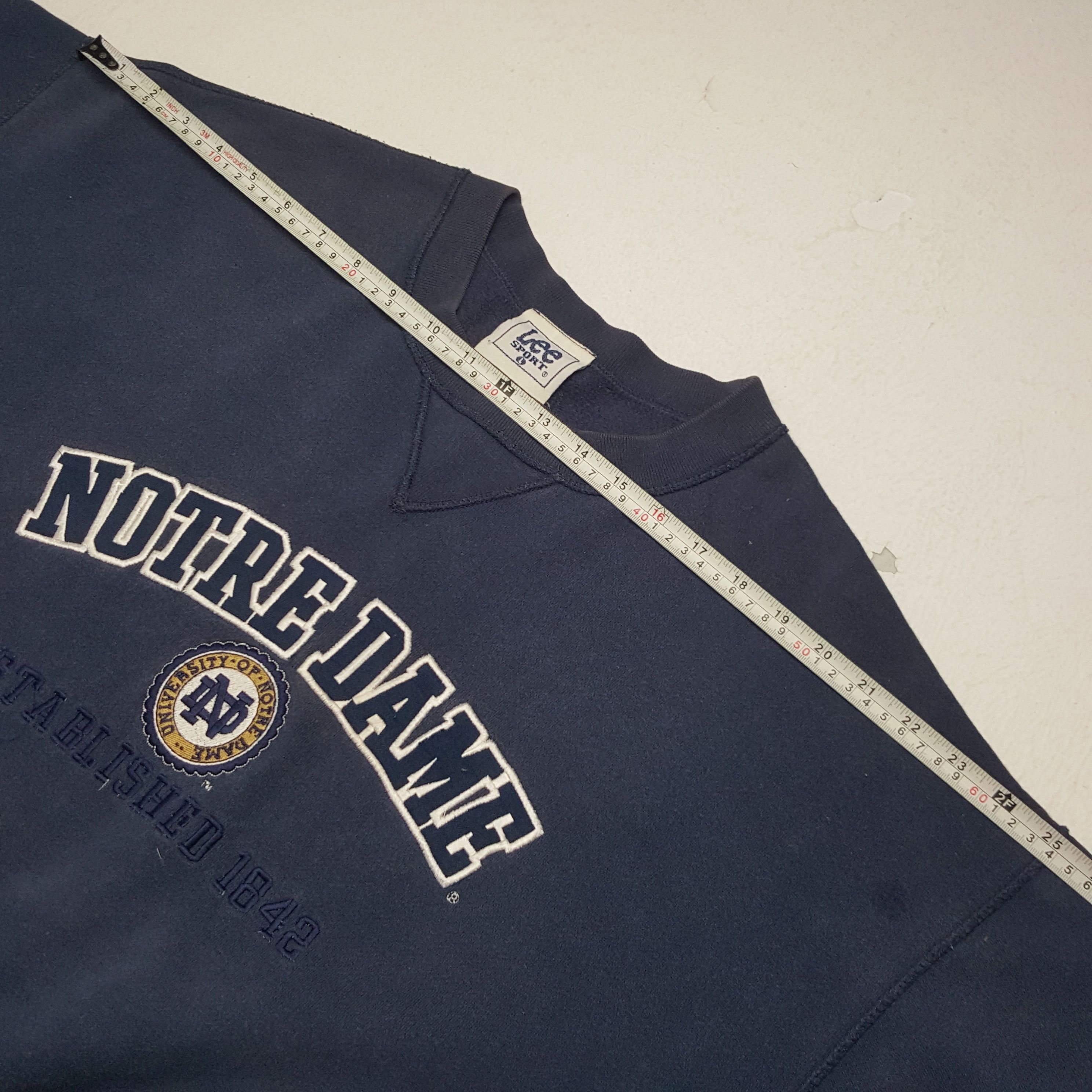Lee × Vintage Vintage University Of Notre Dame American Sweatshirt Size US XXL / EU 58 / 5 - 6 Thumbnail