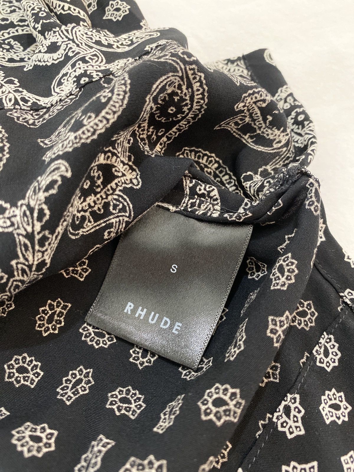 Rhude Rhude Paisley Bandana Short Sleeve Button Up Shirt Size US S / EU 44-46 / 1 - 7 Thumbnail
