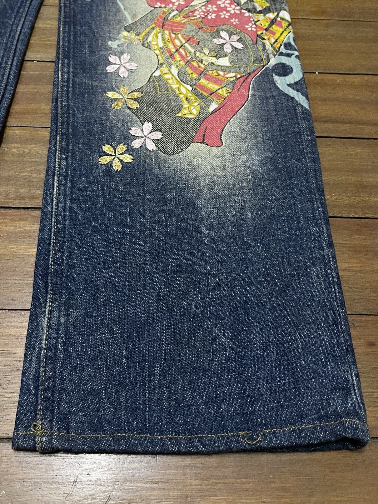If Six Was Nine × Japanese Brand × Vintage Very Rare Vintage Japanese Brand Divine Sukajan Jeans 1990s Size US 30 / EU 46 - 6 Thumbnail