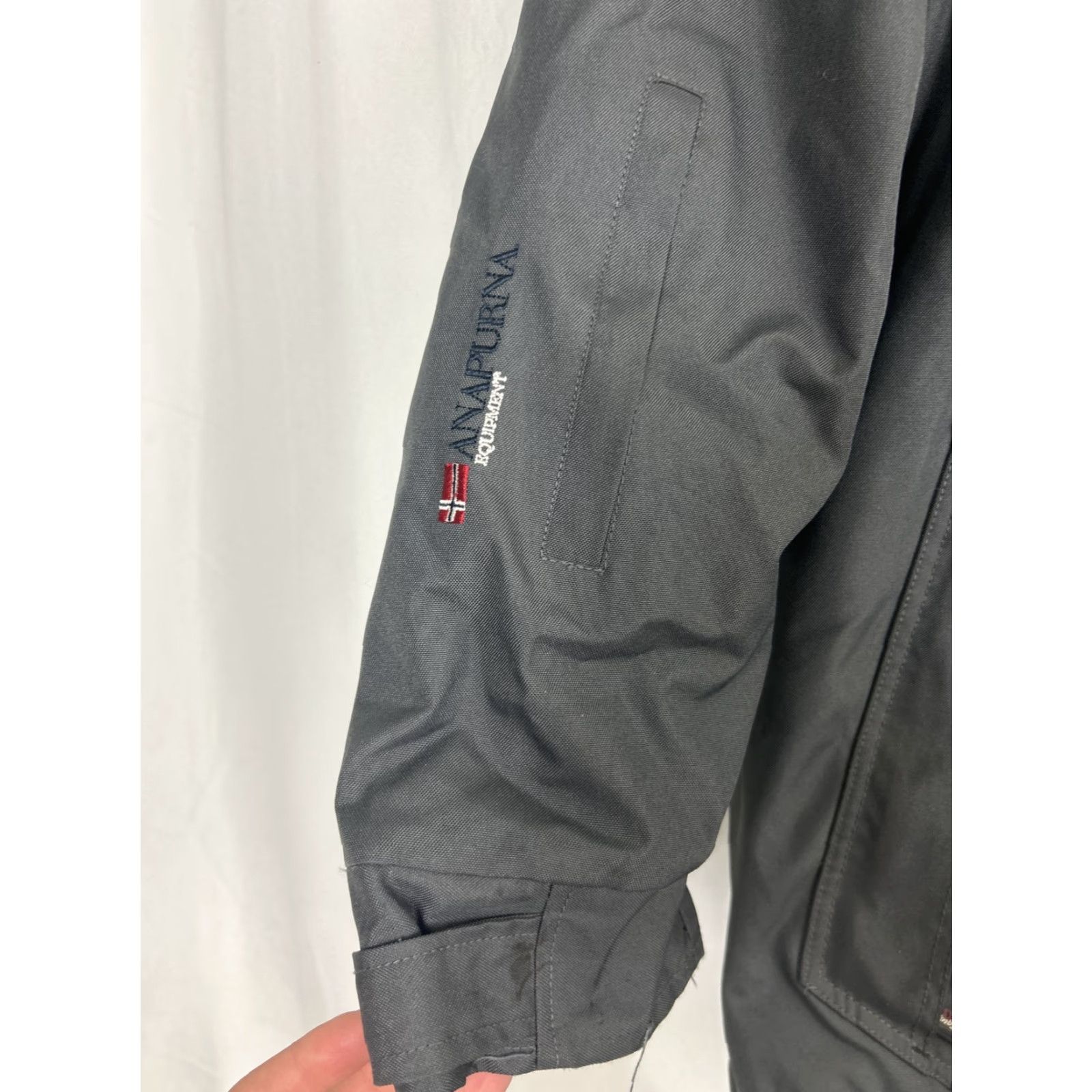 Equipment ANAPURNA Equipment Trek Team EXPEDITION Jacket Hooded Overcoat Large Gray Men L Outdoor Hiking Shirt? Size US L / EU 52-54 / 3 - 3 Thumbnail
