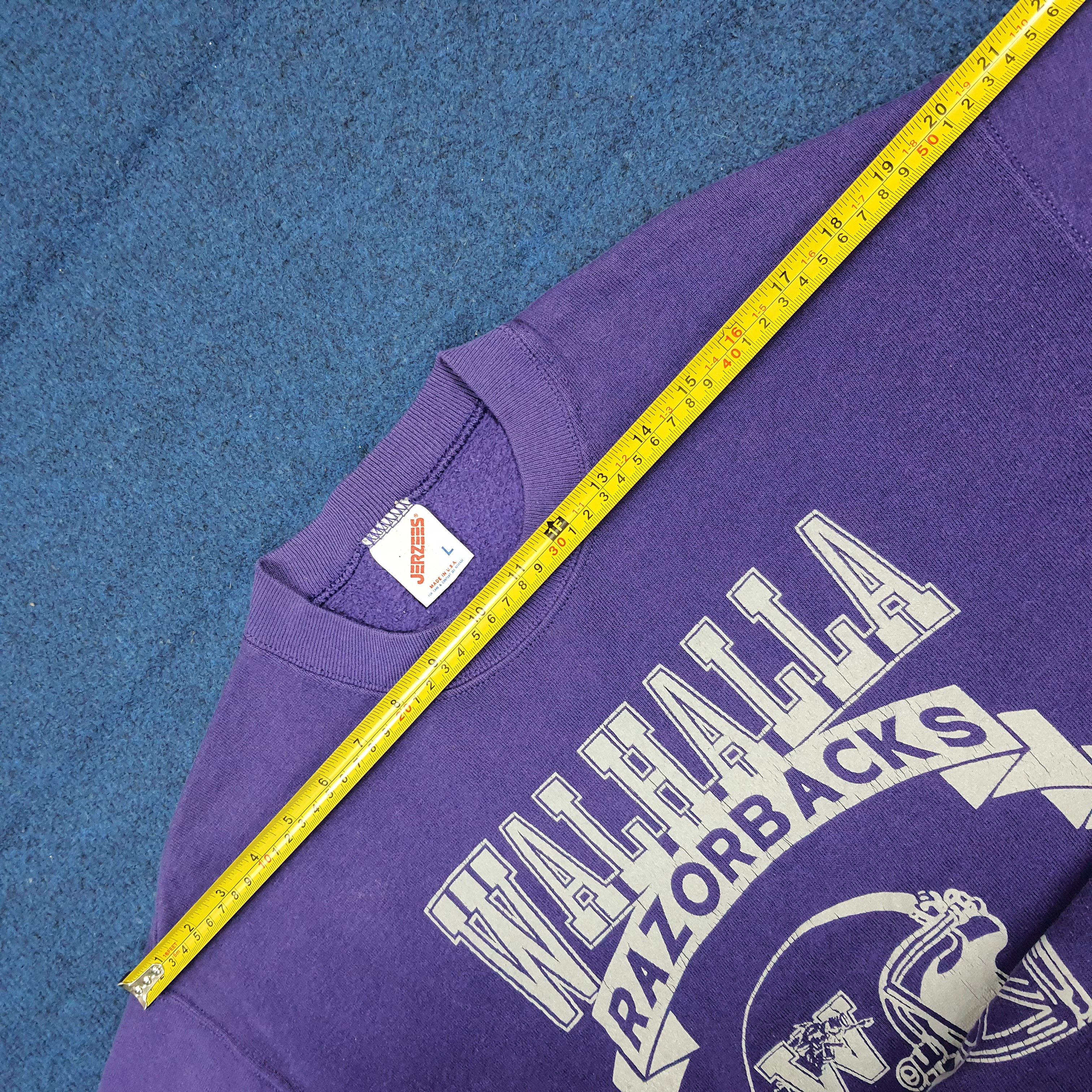 Jerzees Vintage 90s Walhalla Razorbacks Retro Sweatshirt C286N27 Size US M / EU 48-50 / 2 - 8 Thumbnail