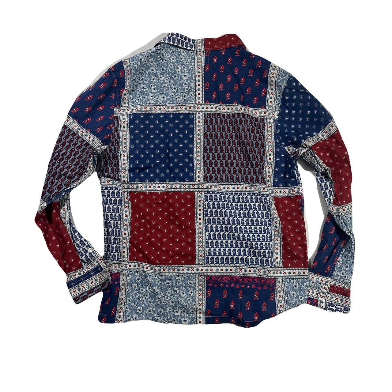 Stussy Paisley Patchwork LS Shirt Size US M / EU 48-50 / 2 - 2 Thumbnail