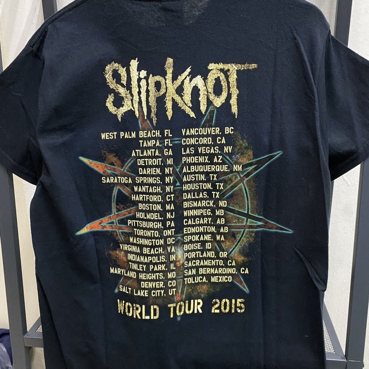 Band Tees × Slipknot × Vintage Vintage y2k Slipknot 2015 Gildan T-Shirt rock band tee siz M Size US M / EU 48-50 / 2 - 6 Thumbnail