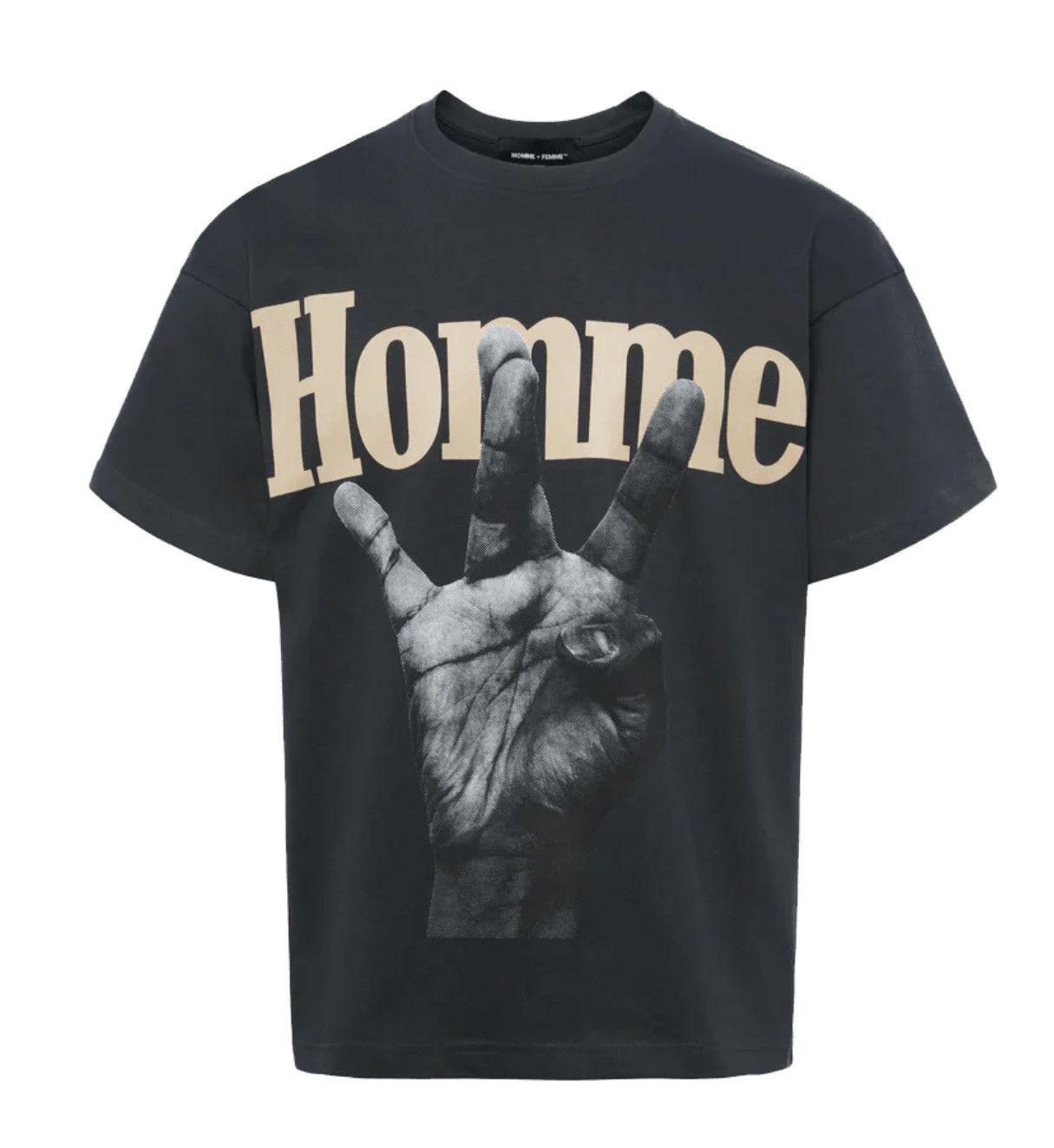 Designer × Homme + Femme La ⚡️ Homme Femme LA Twisted Fingers Tee Shirt Size XL ⚡️ Size US XL / EU 56 / 4 - 2 Thumbnail