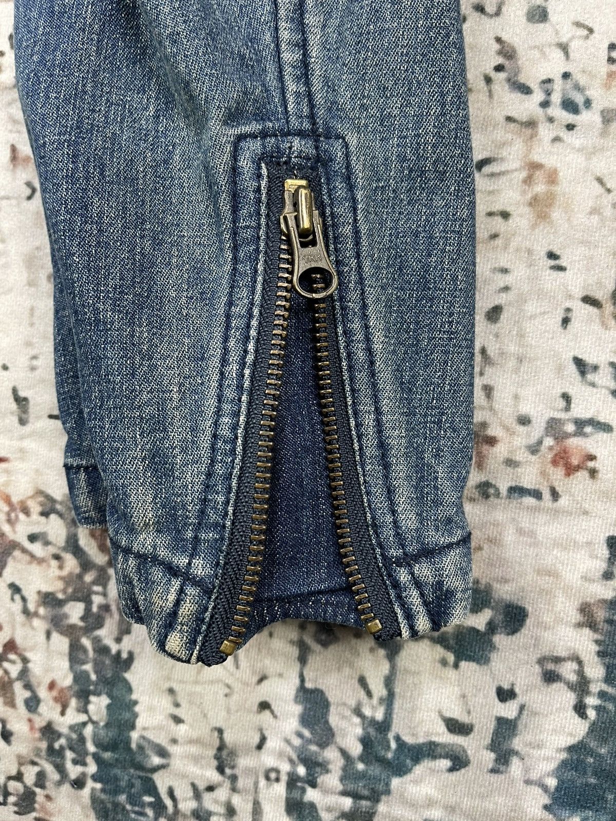 PPFM PPFM Distressed Denim Blazer Jackets Size US M / EU 48-50 / 2 - 12 Thumbnail