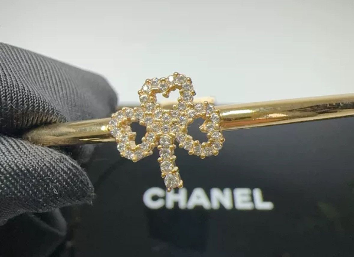 Dior Dior letter with diamond gold choker collar Size ONE SIZE - 6 Thumbnail