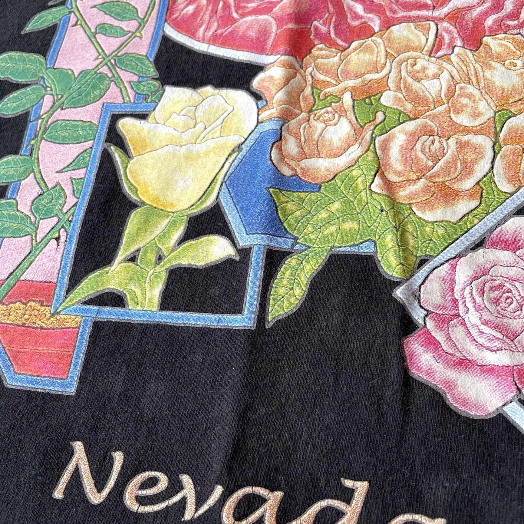 Hanes VINTAGE Hanes Beefy-T Black 3XL T-Shirt Graphic Print Nevada Y2K Tourist T-Shirt Mens 90s USA Southwestern Graphic Print Hanes Beefy-T Size US XXL / EU 58 / 5 - 5 Thumbnail