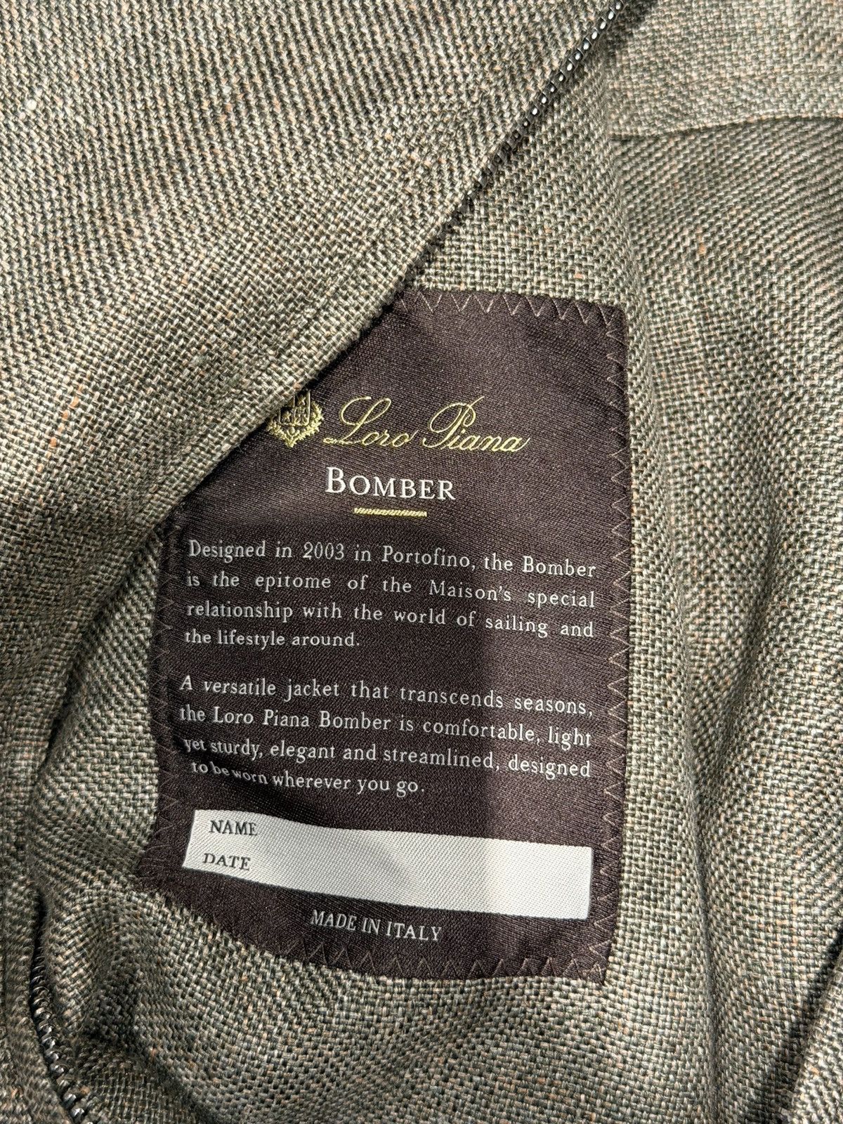 Loro Piana Loro Piana Linen Jaspe Bomber Size US M / EU 48-50 / 2 - 6 Thumbnail