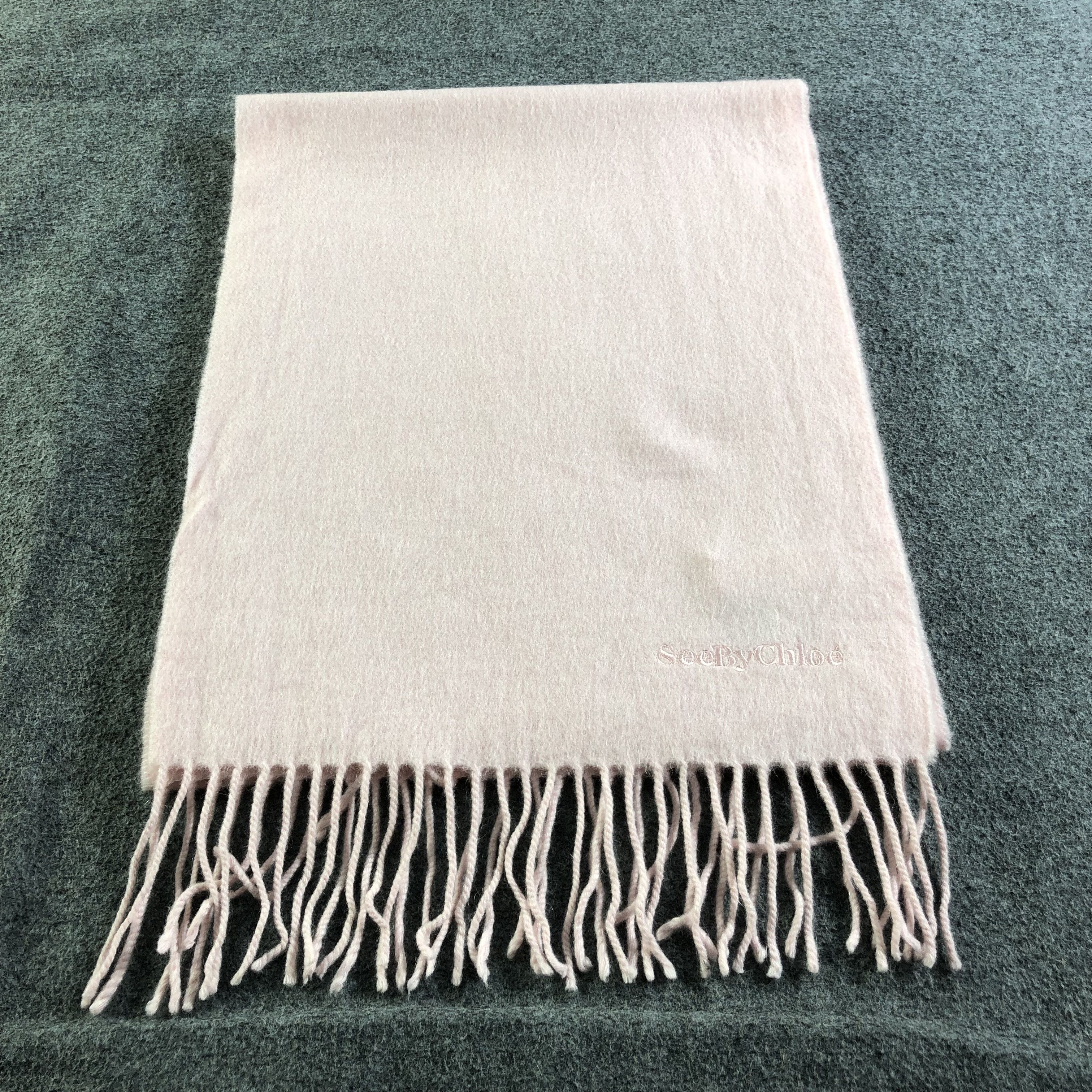 Vintage See by Chloe Cashmere Scarf Muffler V1901 Size ONE SIZE - 2 Thumbnail