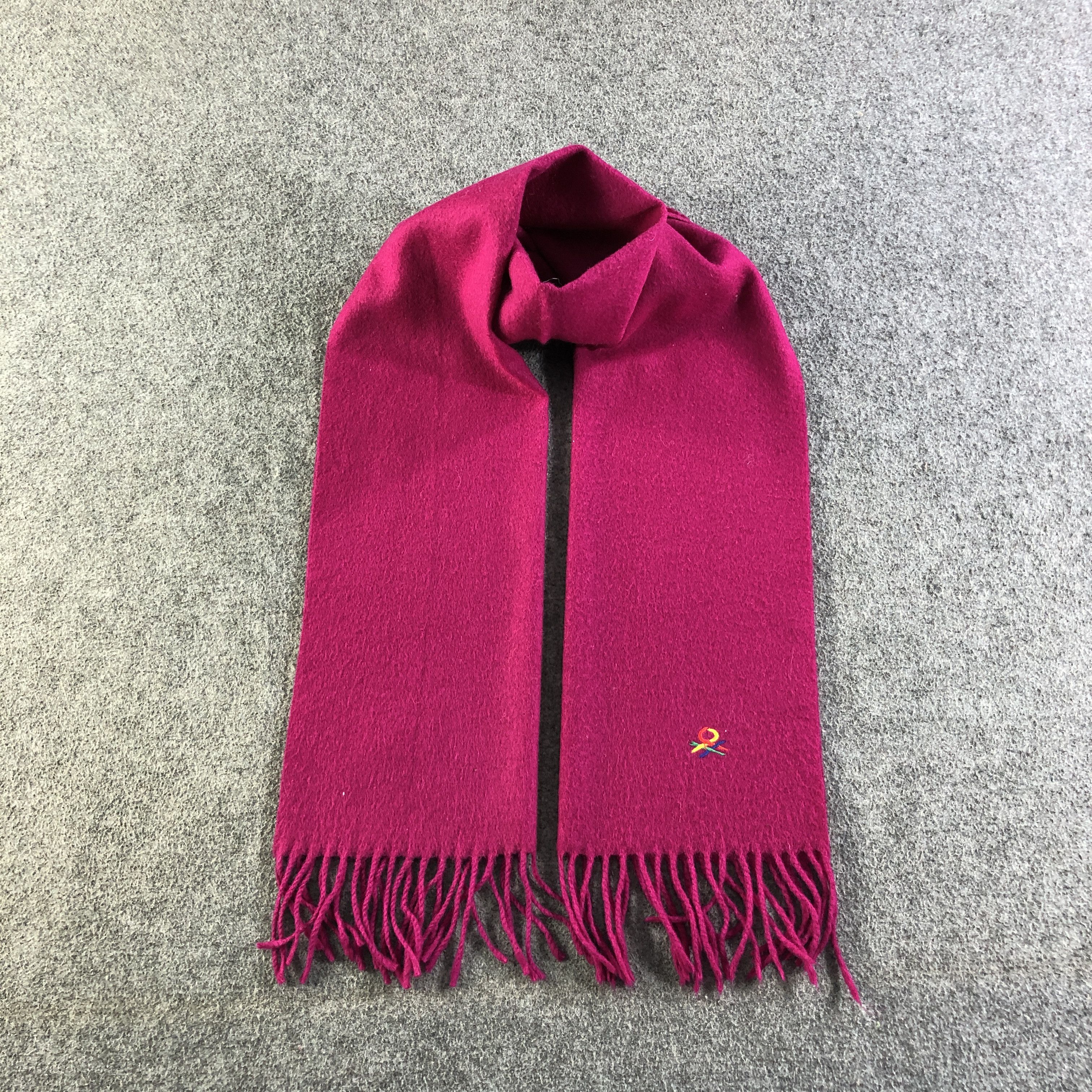 United Colors Of Benetton United Colors Of Benetton Wool Scarf Muffler Neckwear V2727 Size ONE SIZE - 1 Thumbnail