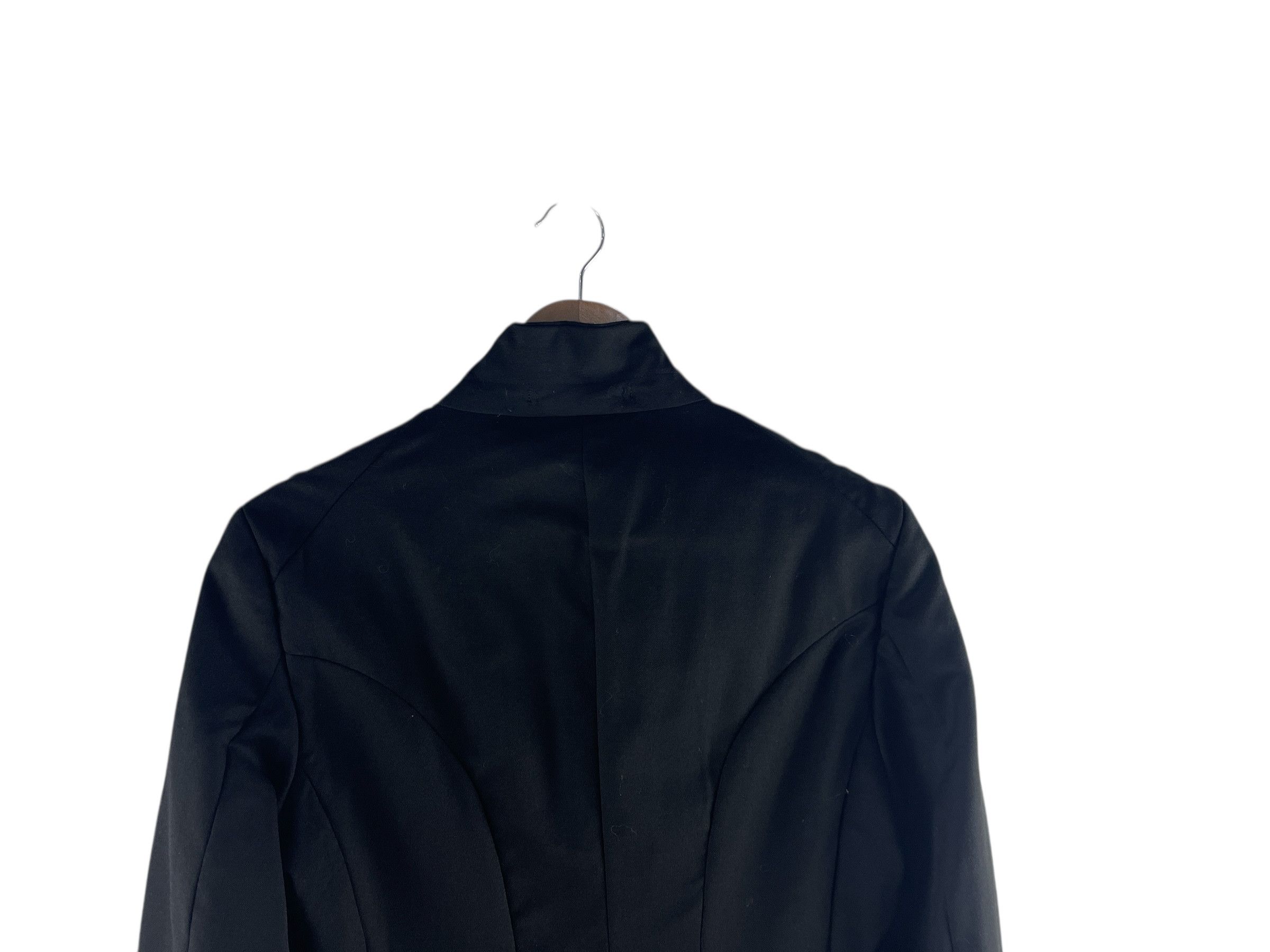 Comme des Garcons CDG BLACK Curved Panel Wool Blazer Japanese Avant Tailoring Size S / US 4 / IT 40 - 10 Thumbnail