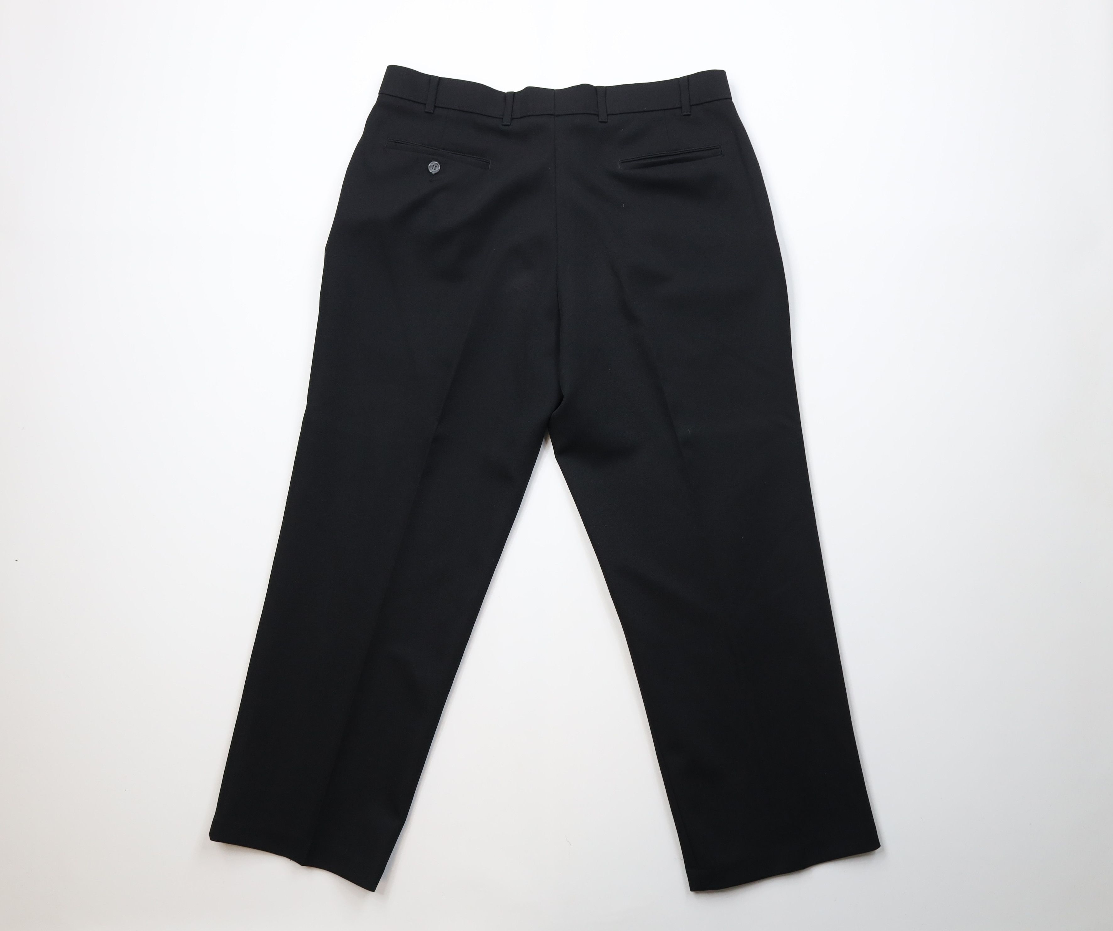 Levi's Vintage 90s Levis Flared Wide Leg Chino Pants Trousers Black Size US 38 / EU 54 - 8 Thumbnail