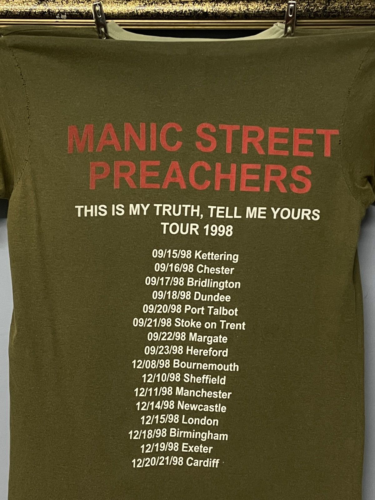Vintage Vintage 1998 Manic Street Preachers This Is MY Truth Og Tee Size US S / EU 44-46 / 1 - 15 Thumbnail