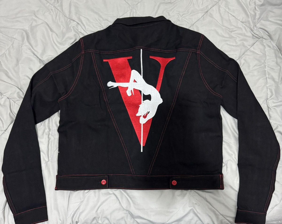 Vlone VLONE STRIPPER DENIM JACKET*UNRELEASED* | Grailed