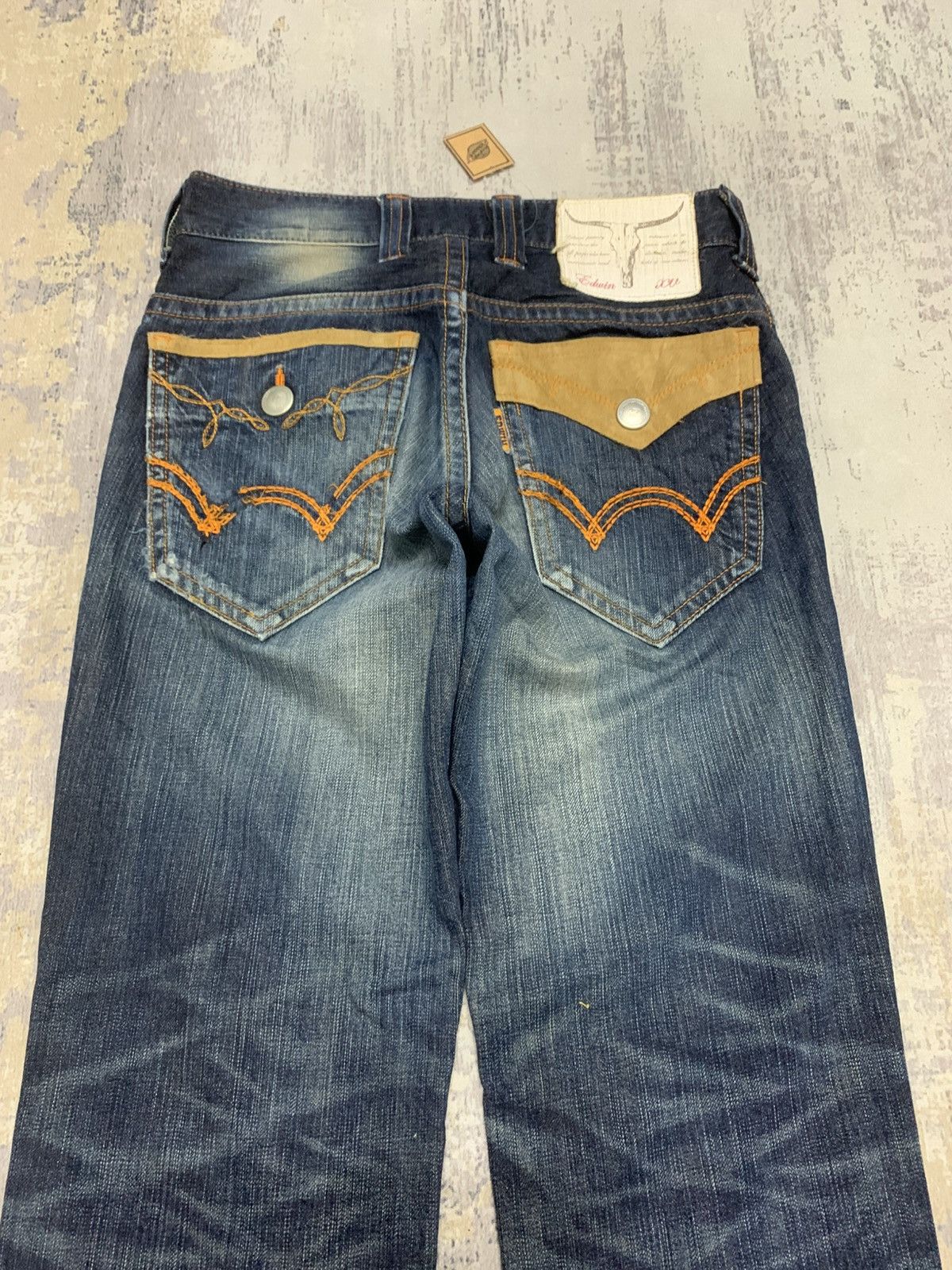 Edwin EDWIN XVS WESTERN COWBOY STYLE LOW RISE JEANS Size US 29 - 9 Thumbnail