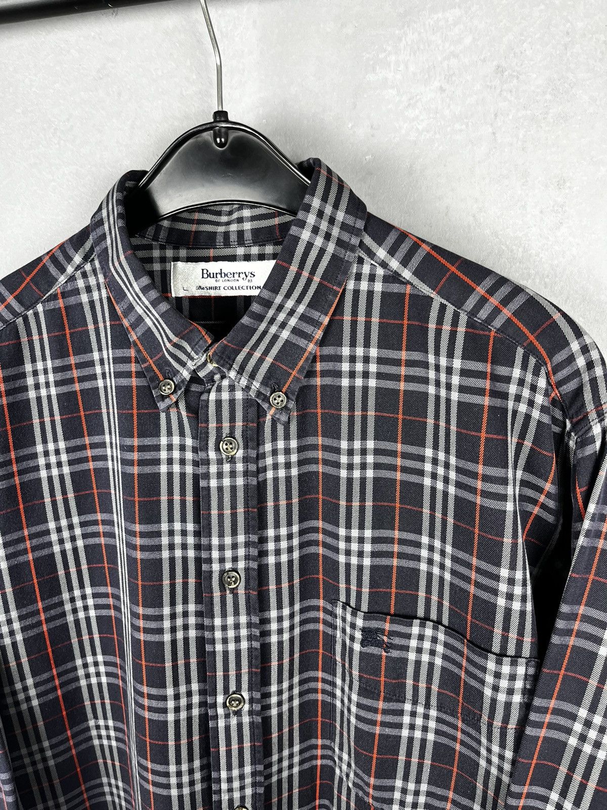 Burberry × Vintage Vintage Burberry Nova Check Shirt Button Up Size US L / EU 52-54 / 3 - 2 Thumbnail
