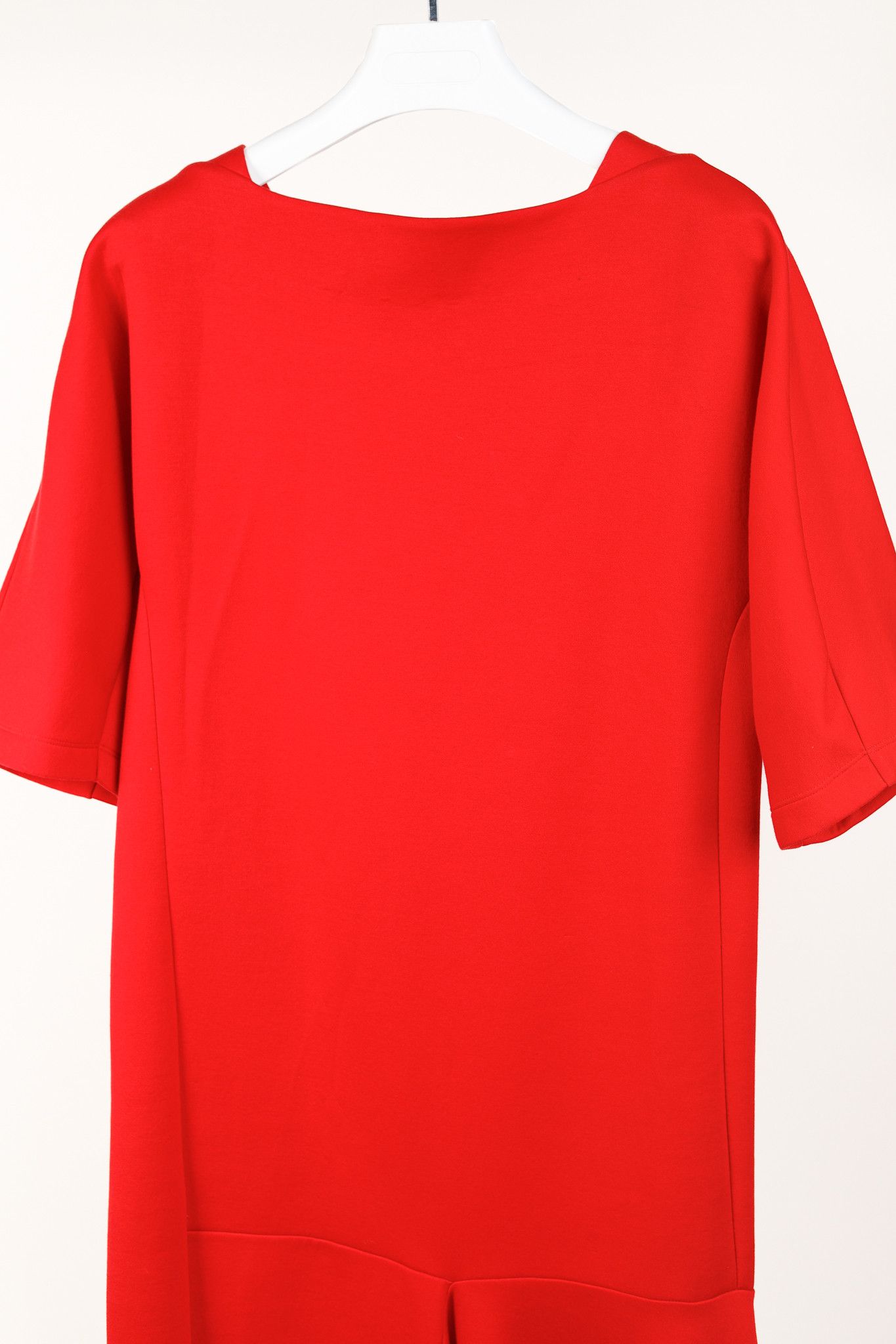 Marni Marni Red Knit Asymmetrical Midi Dress Size S / US 4 / IT 40 - 3 Thumbnail
