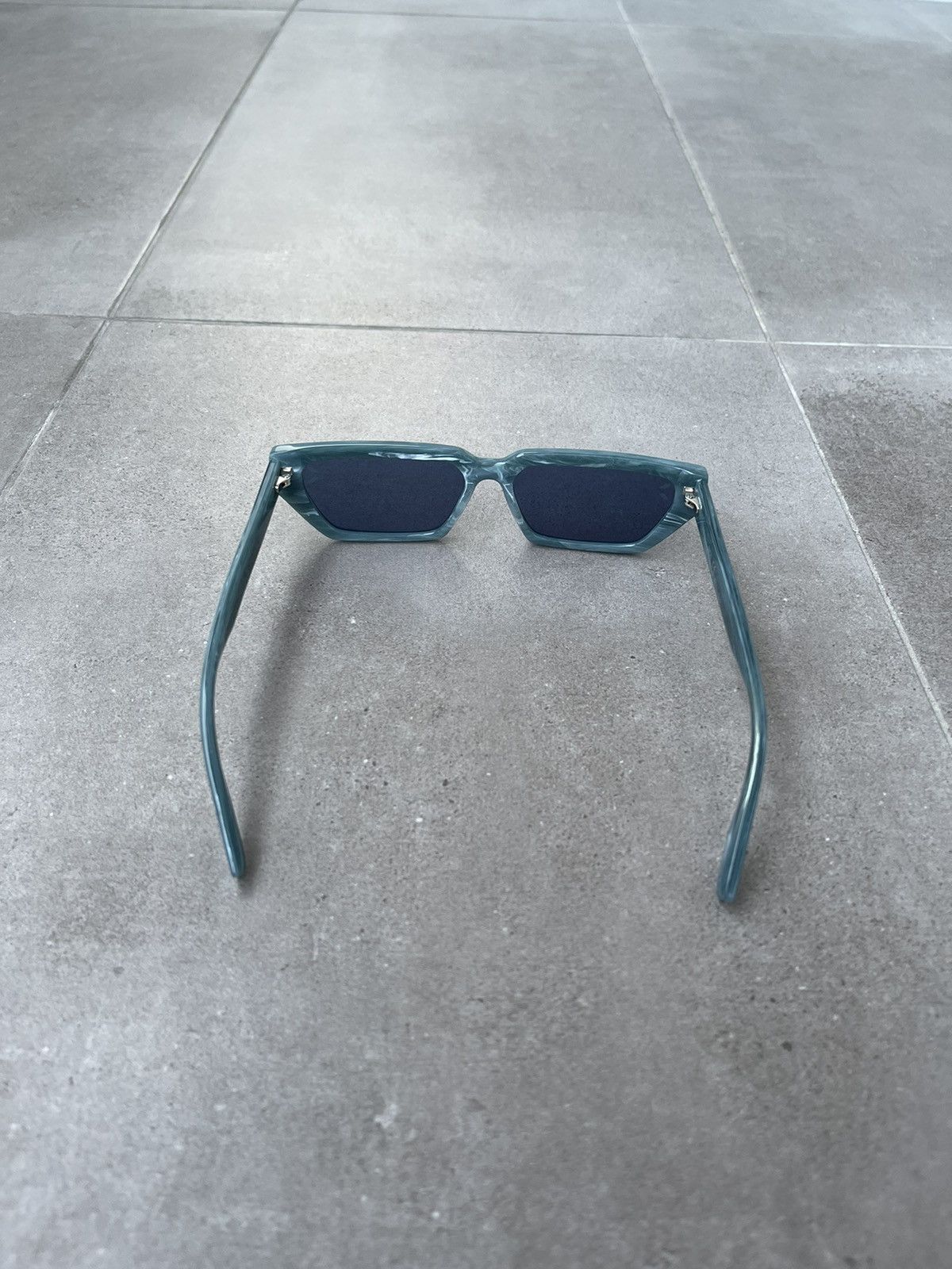 Alexander McQueen !DS! Alexander Mcqueen MQ0302S Marble Turqoise Sunglasses Size ONE SIZE - 10 Thumbnail