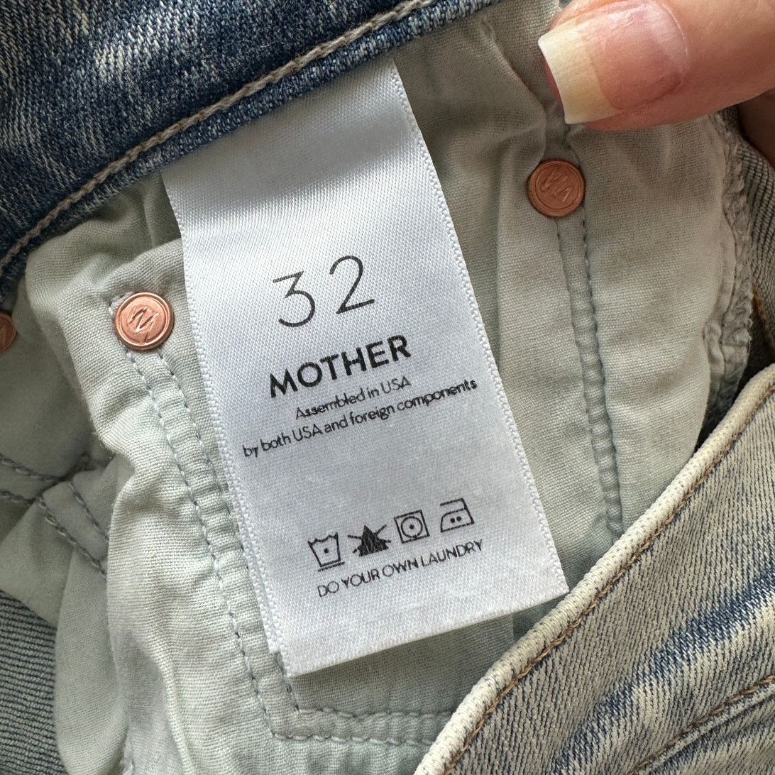 AG Adriano Goldschmied NWT Mother Acid Wash Button Fly tomcat Marrakesh Jeans 32 Size 32" / US 10 / IT 46 - 14 Thumbnail