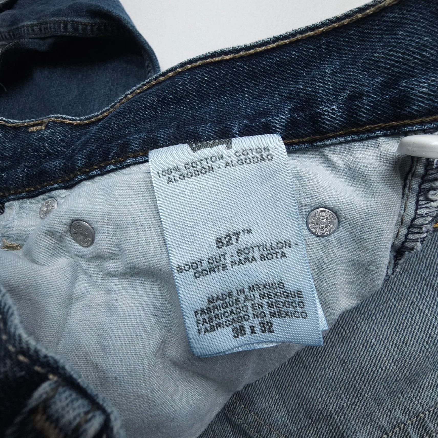 Levi's Levi's 527 Bootcut Jeans Mens 44 Regular Blue Dark Wash Y2K Western Size US 44 / EU 60 - 3 Thumbnail
