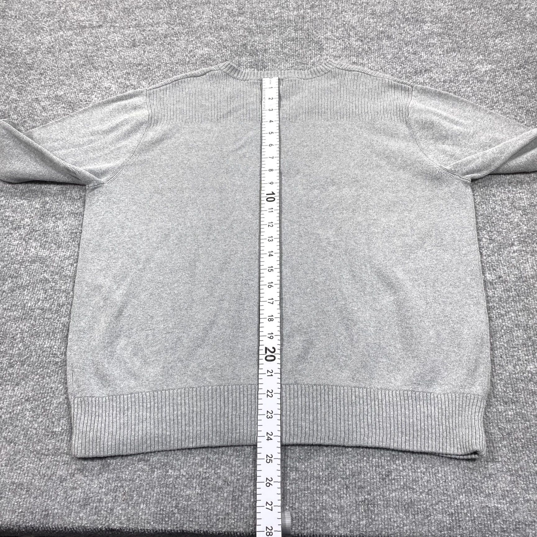 Levi's Levi's Mens Pullover V-Neck Sweater Gray Cotton Tight-Knit Logo Casual Large L/G Size US L / EU 52-54 / 3 - 5 Thumbnail