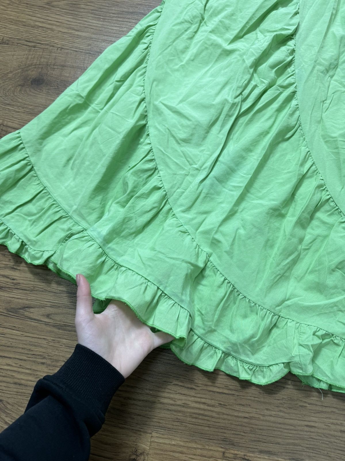 Vintage VINTAGE AVANT GARDE RUCHLE MAXI SKIRT Size 28" / US 6 / IT 42 - 3 Thumbnail