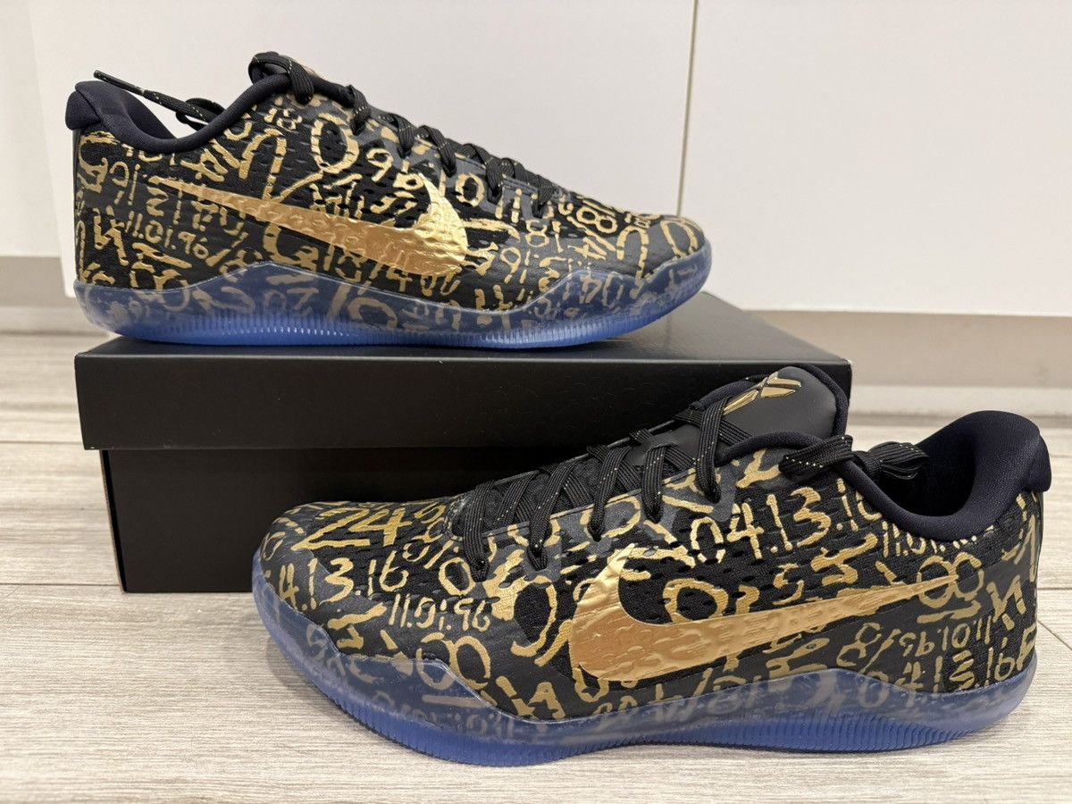 Nike Nike Kobe 11 Protro Low Mamba Day Multi-Color Black Gold 12 Size US 12 / EU 45 - 1 Thumbnail