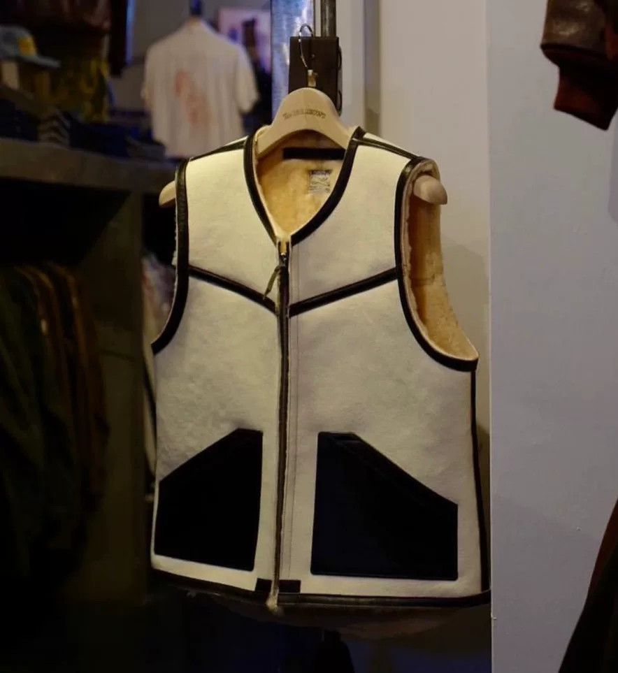The Real McCoy's real mccoys c-3 shearling vest black white Size US M / EU 48-50 / 2 - 1 Thumbnail