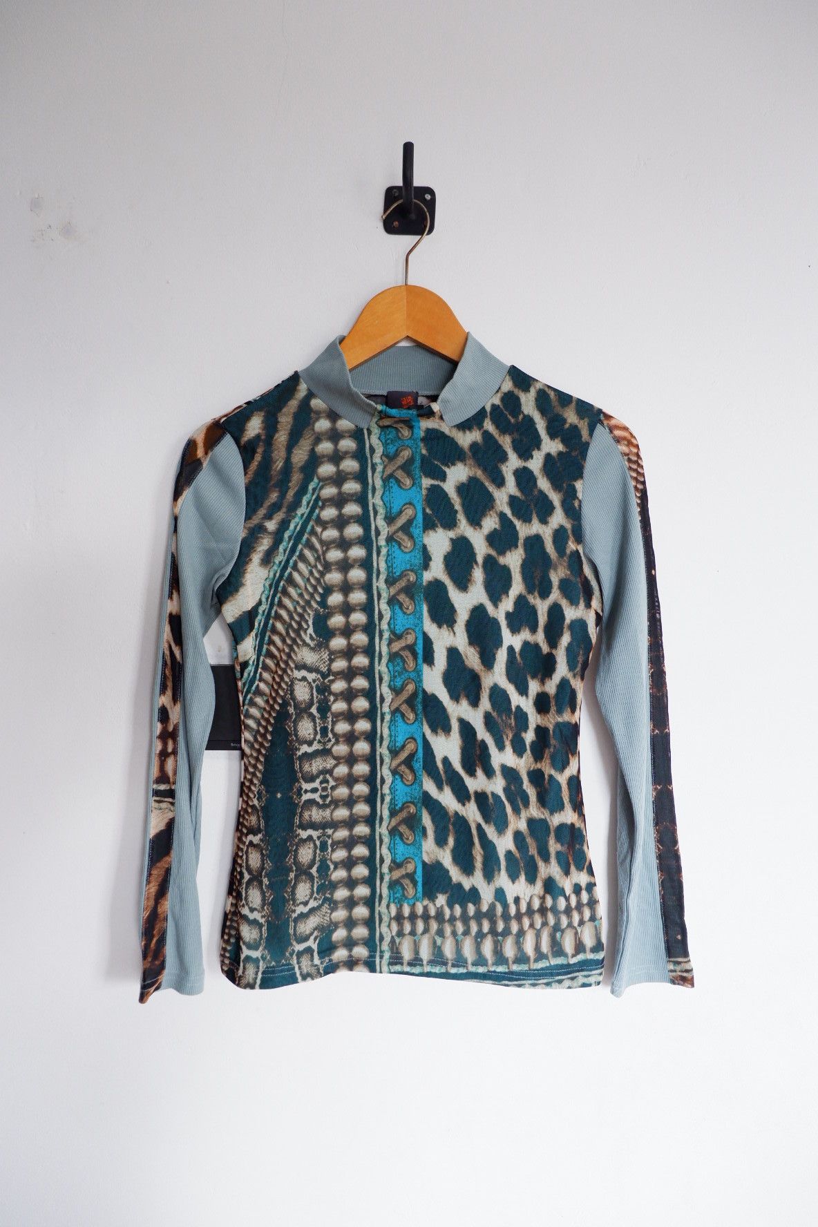 Japanese Brand Vintage Y2K ANAC Printed Mesh Long Sleeve Size M / US 6-8 / IT 42-44 - 1 Thumbnail