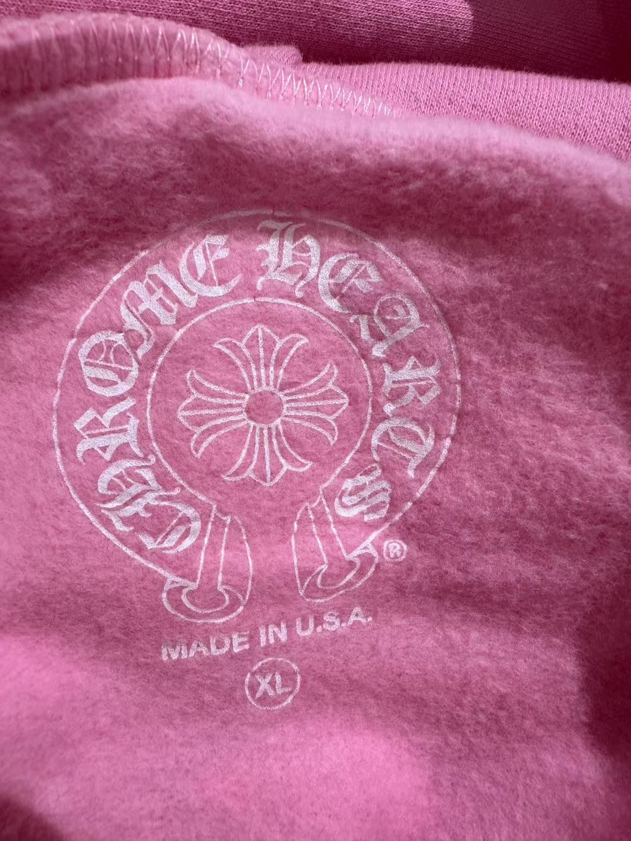 Chrome Hearts Chrome Hearts Horseshoe Logo Pink Pullover Hoodie Size US XL / EU 56 / 4 - 3 Thumbnail