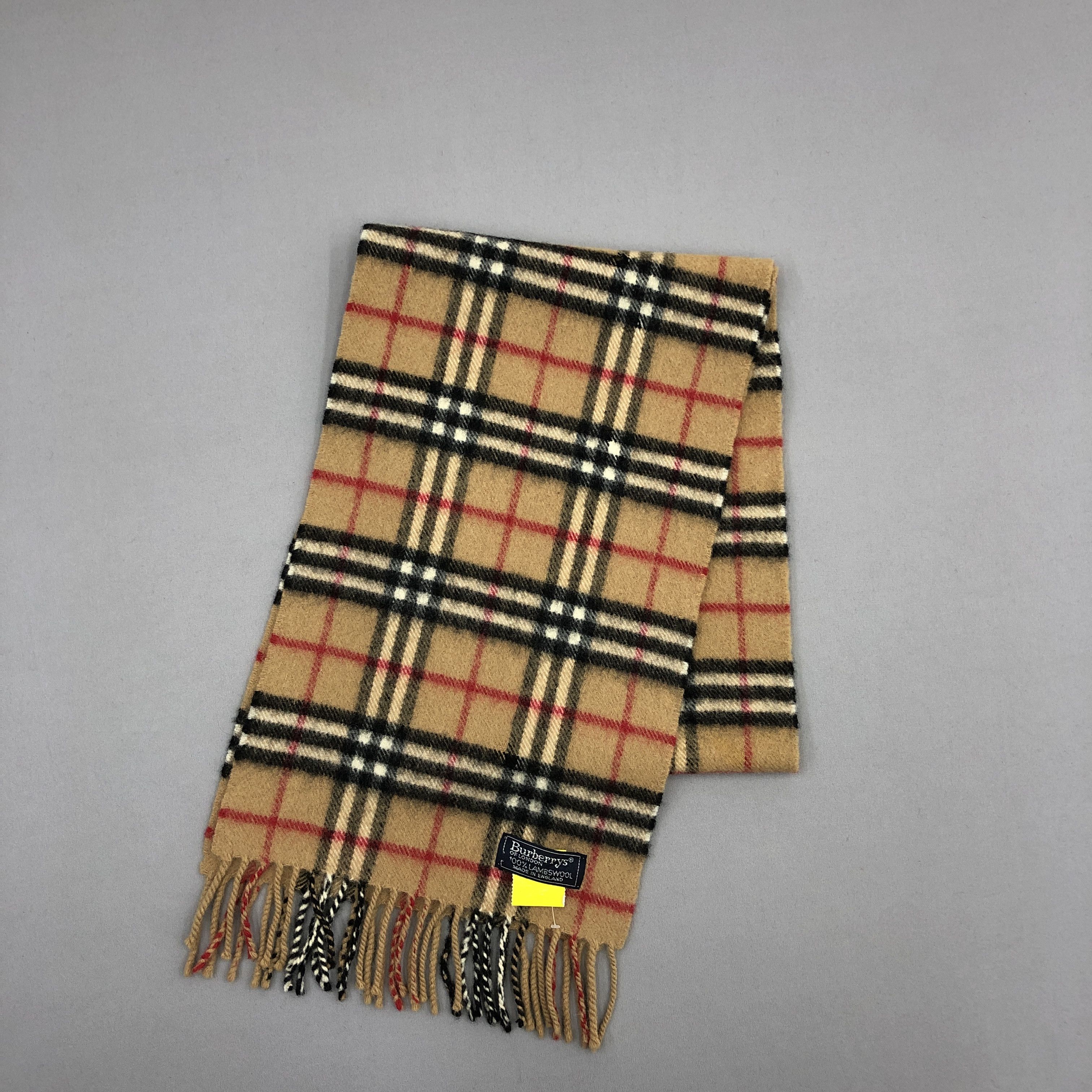 Burberry Vintage Burberry Scarf Muffler Wool Cashmere Scarves Size ONE SIZE - 2 Thumbnail