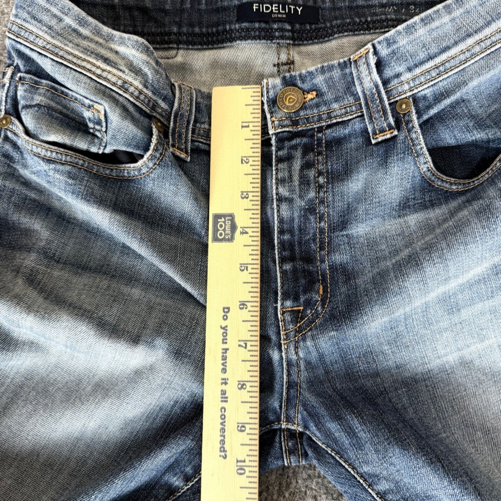 Other Fidelity Denim Jimmy Exile Vintage Mens Jeans Blue 32x30 Size US 32 / EU 48 - 8 Thumbnail