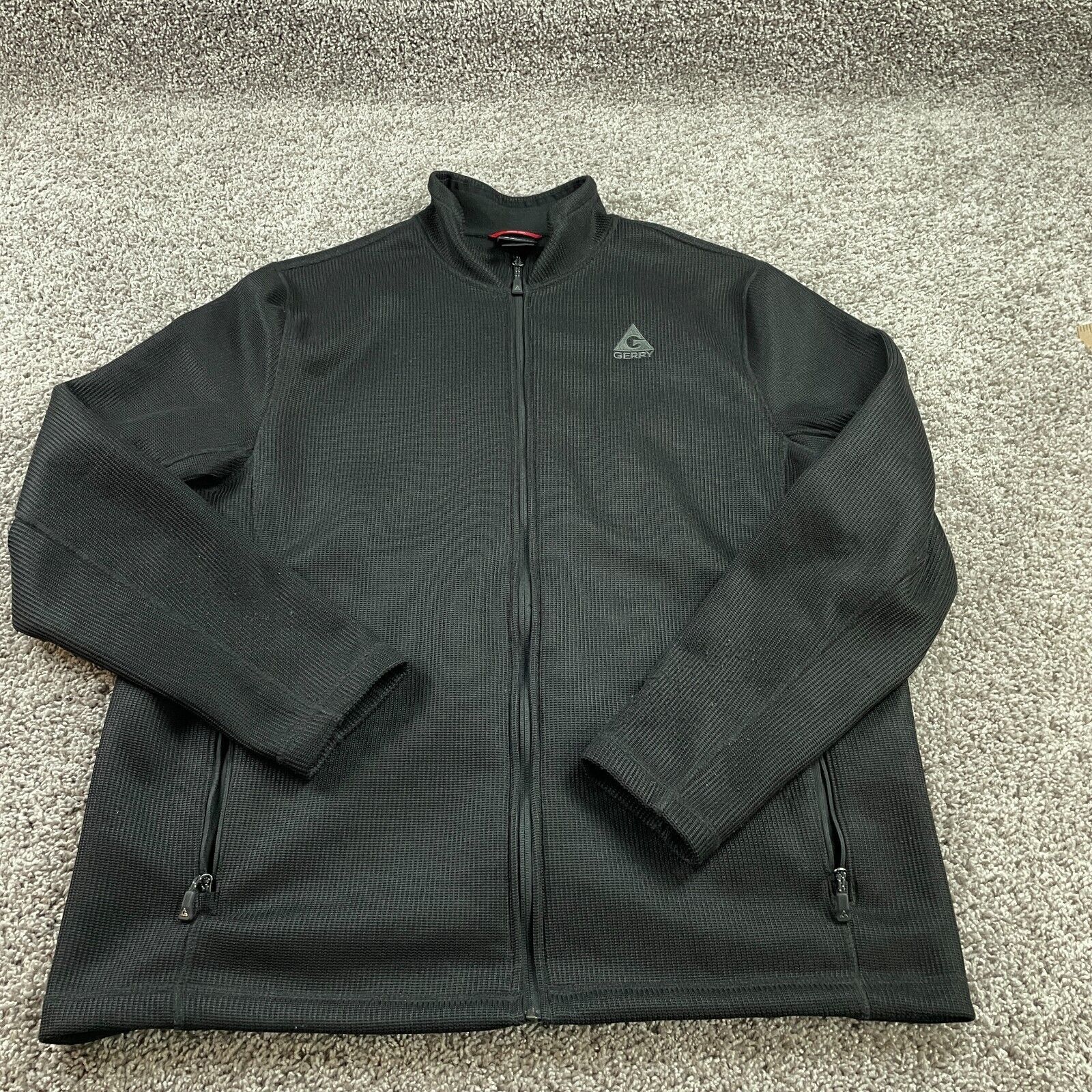 Gerry men's heavy knit full zip fleece lined jacket hotsell