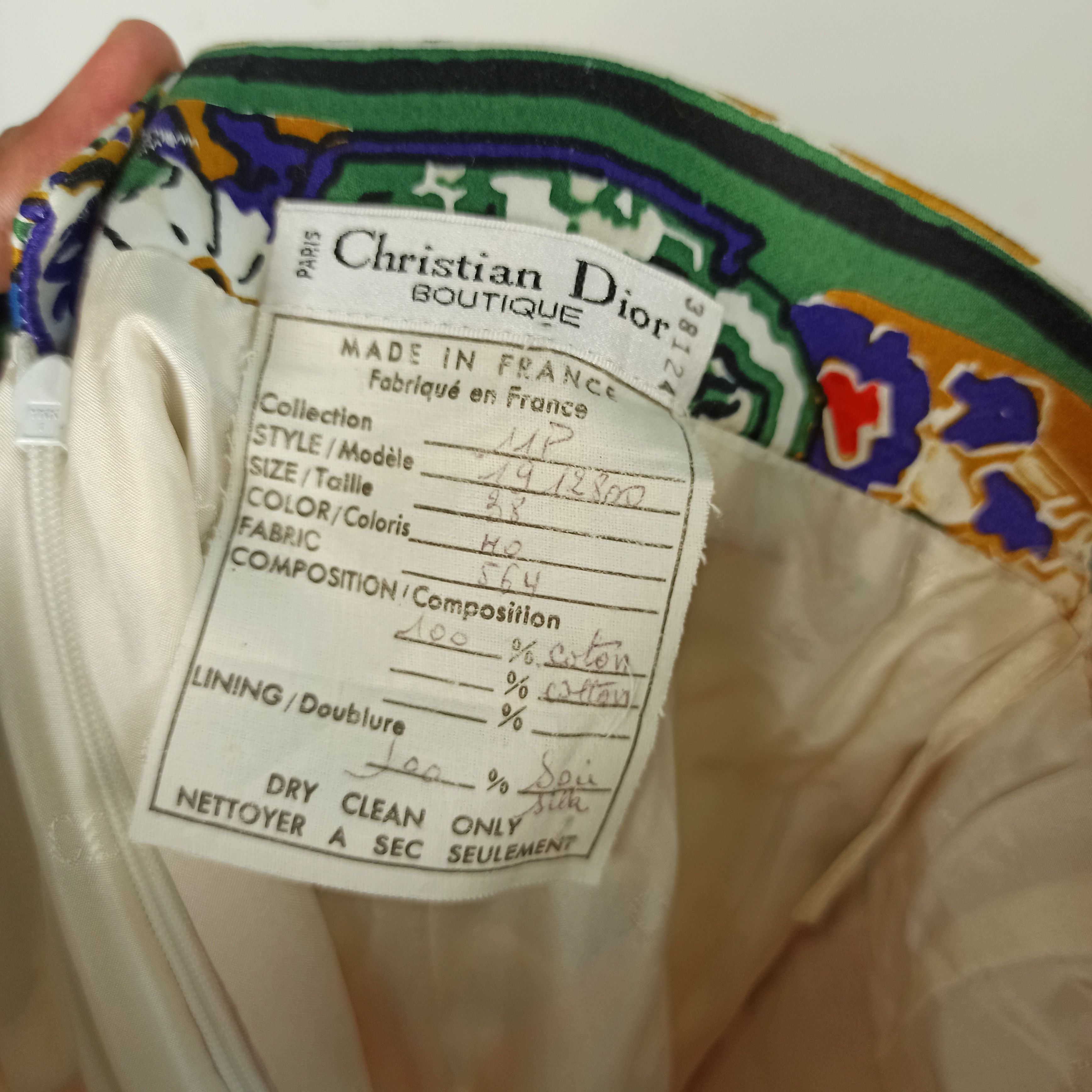 Christian Dior Monsieur VIntage 60s CHRISTIAN DIOR One Set Rare Item Size 26" / US 2 / IT 38 - 17 Thumbnail