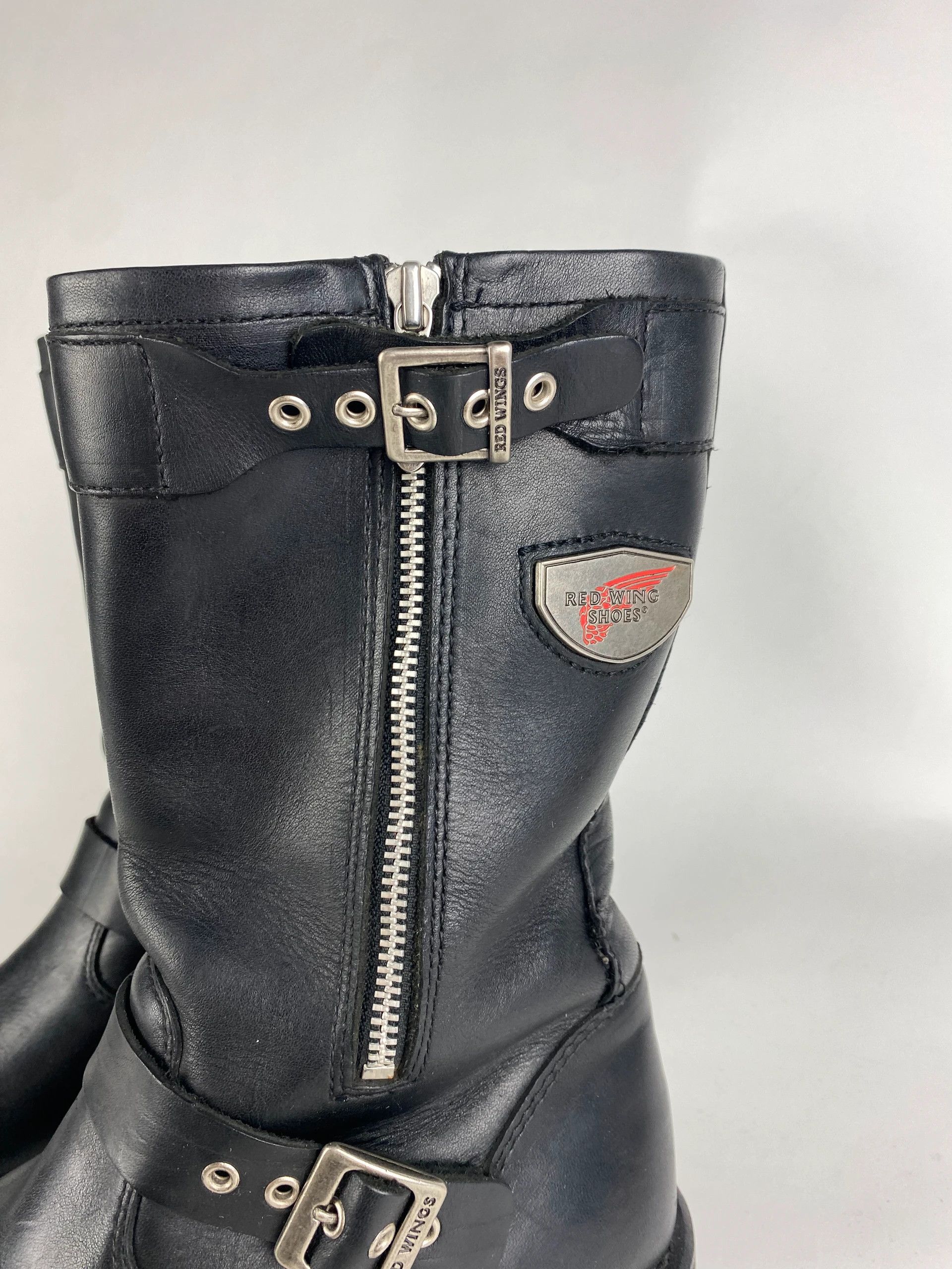 Other red wing shoes engineer leather boots biker high vibram Size US 8.5 / IT 38.5 - 5 Thumbnail