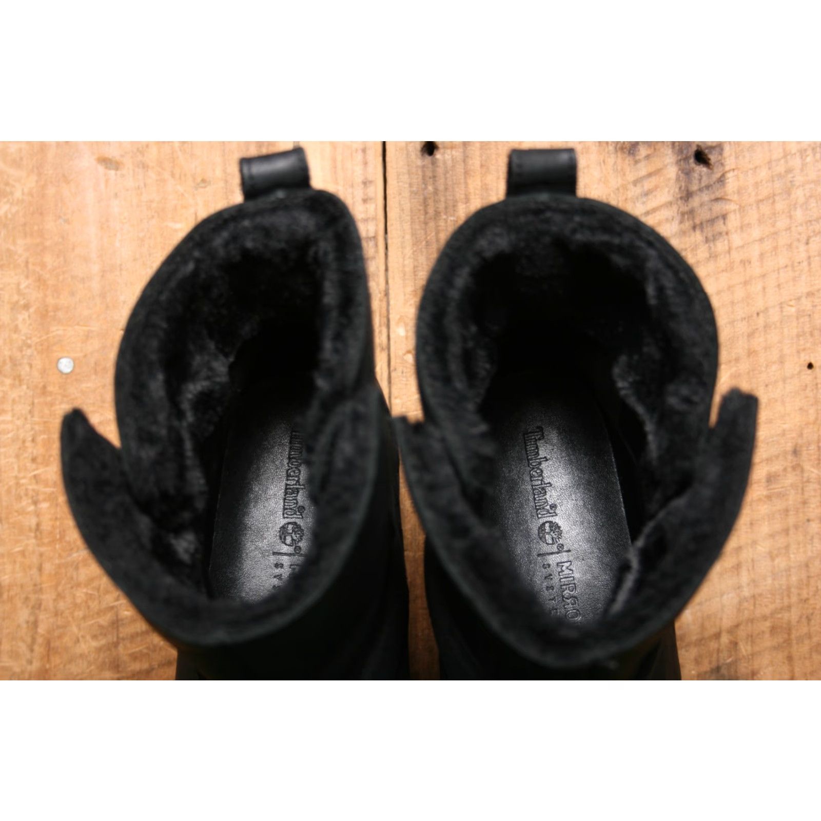 Timberland TIMBERLAND Graceyn Black Faux Fur Lined Waterproof Biker Boots Sz. 8 Womens Leather Bootie 90s? Size US 6 / IT 36 - 6 Thumbnail