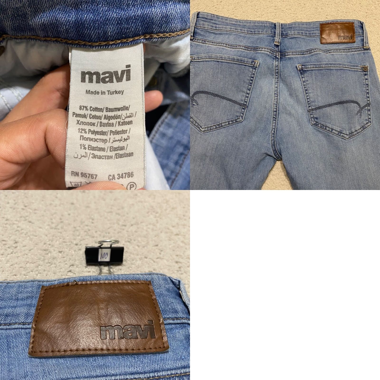 Mavi Mavi Jeans Jake Slim Straight Mid Rise 30x30 Denim Blue Medium Wash Jeans Men Regular Waist 5-Pocket Style Cotton Polyester Shirt? Size US 30 / EU 46 - 9 Thumbnail