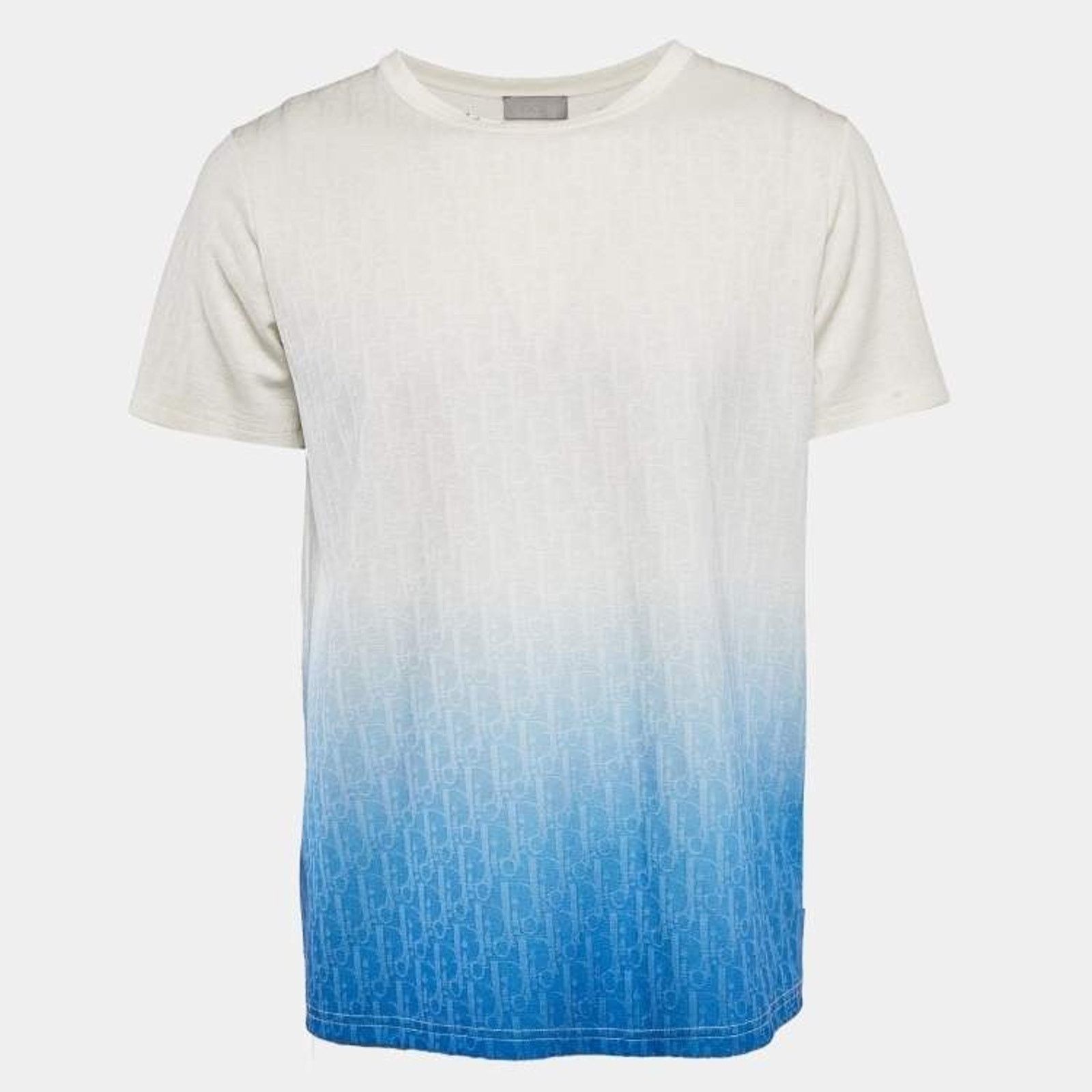 Dior Dior White Degrade Ombre Short Sleeve Shirt T-Shirt Medium Size US M / EU 48-50 / 2 - 1 Thumbnail