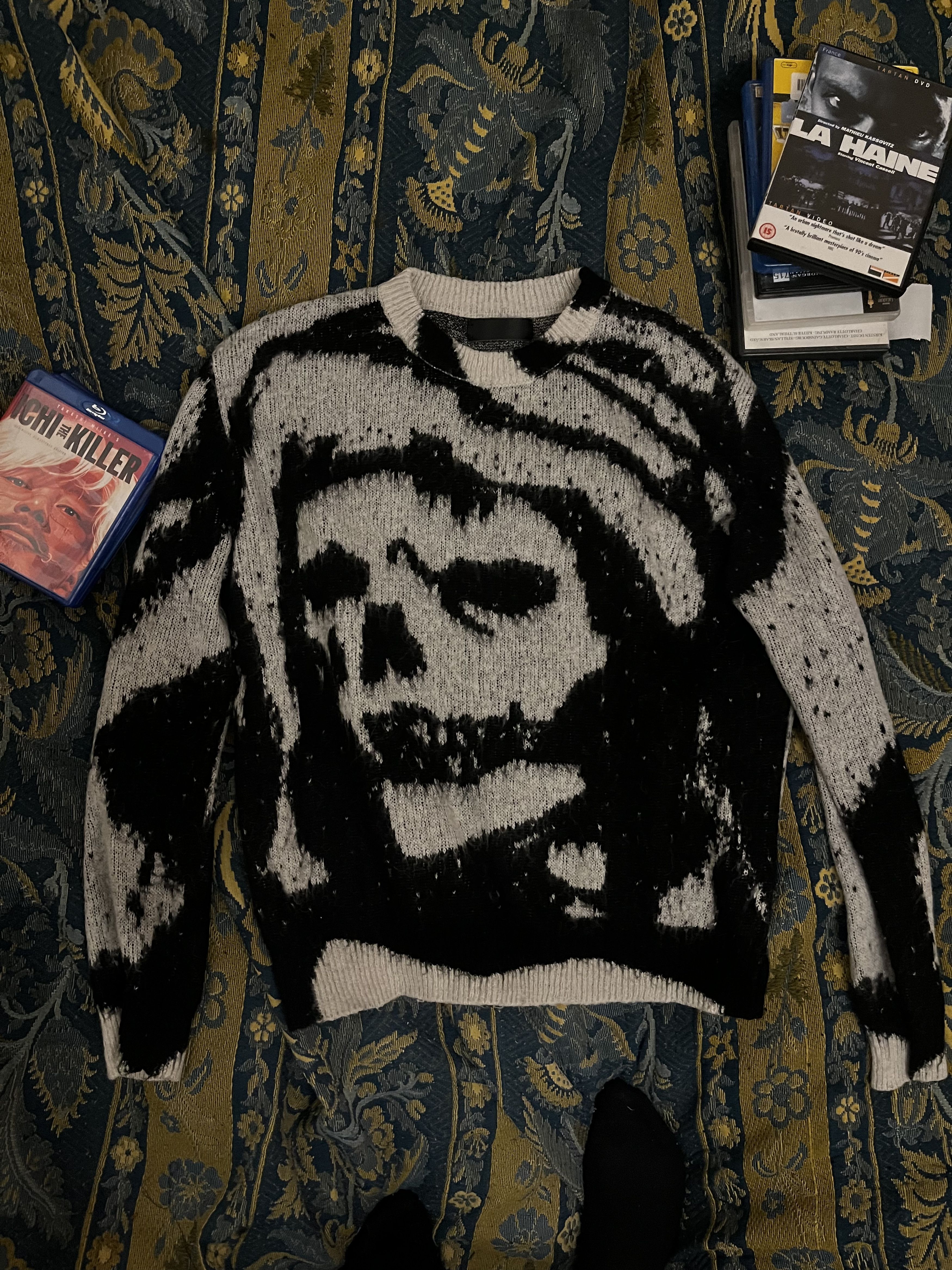 Amiri × Wes Lang AMIRI x WES LANG SECRET EMBROIDERED SWEATER | Grailed