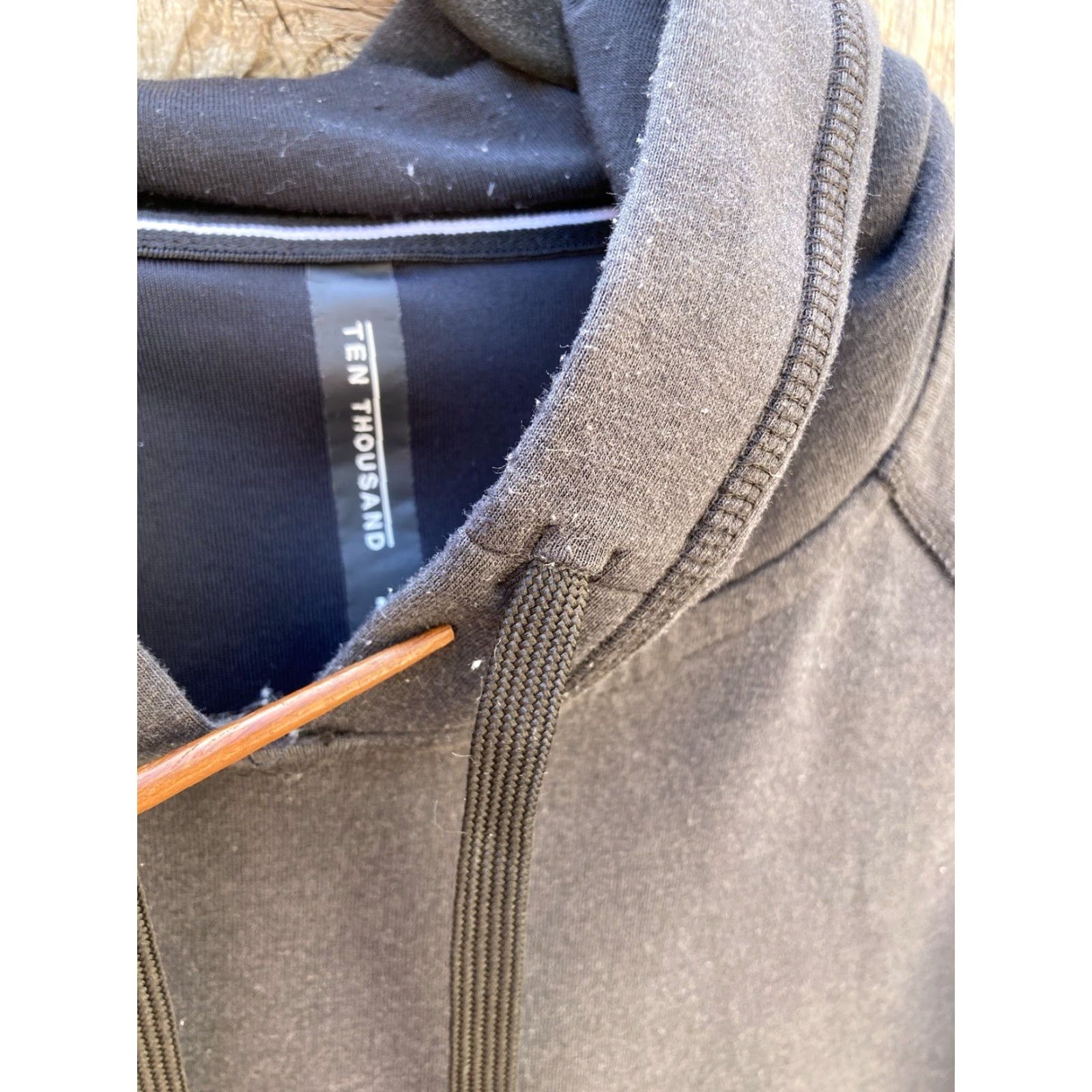 Ten Thousand Ten Thousand Hoodie Black Midweight Tech M Cotton PILLING Active Huckberry Mens Hoodie Pullover Logo Solid Black Size US M / EU 48-50 / 2 - 5 Thumbnail
