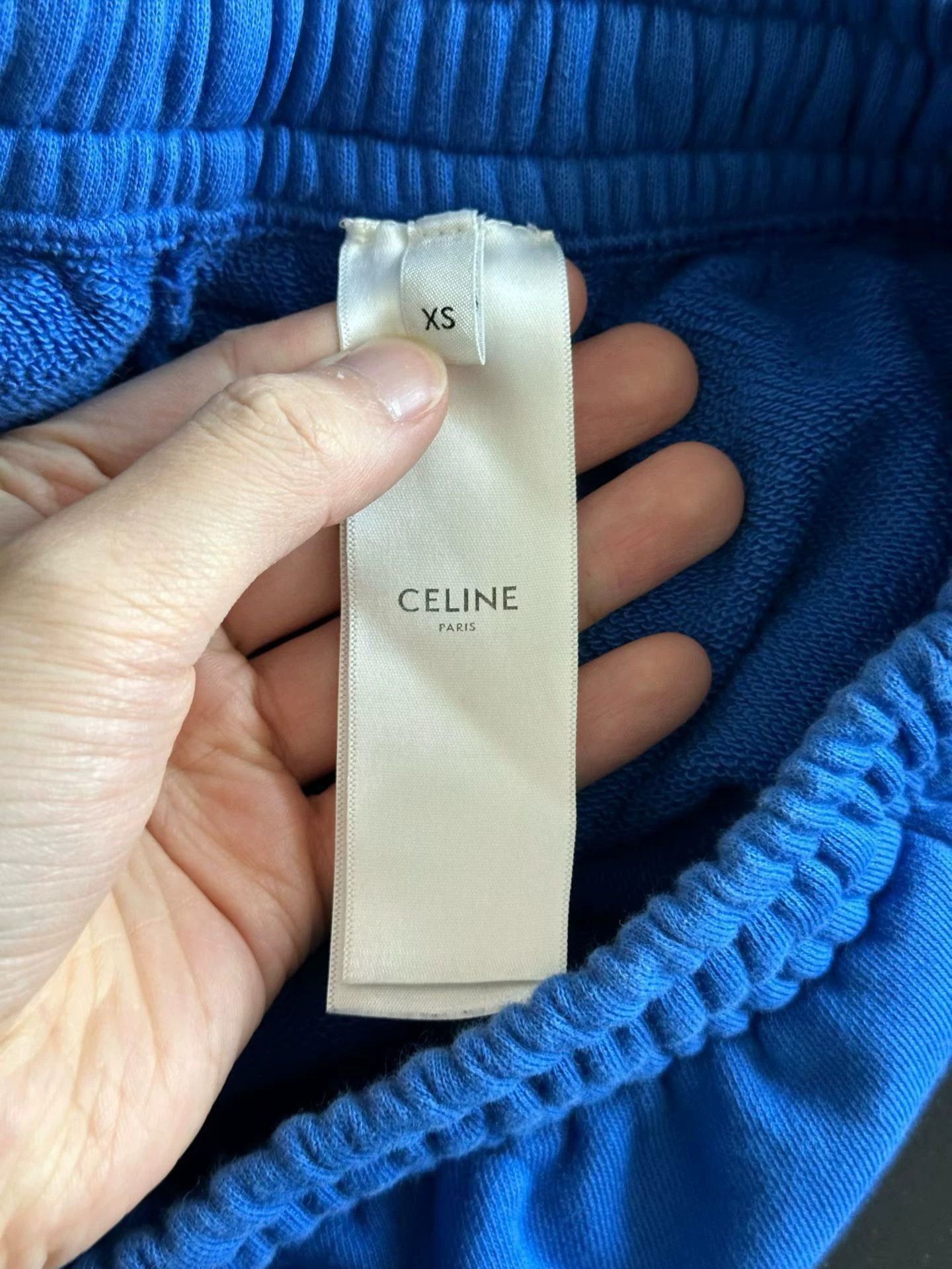 Celine Celine blue big logo sweatpants XS 98 new Size 25" / US 0 / IT 36 - 4 Thumbnail