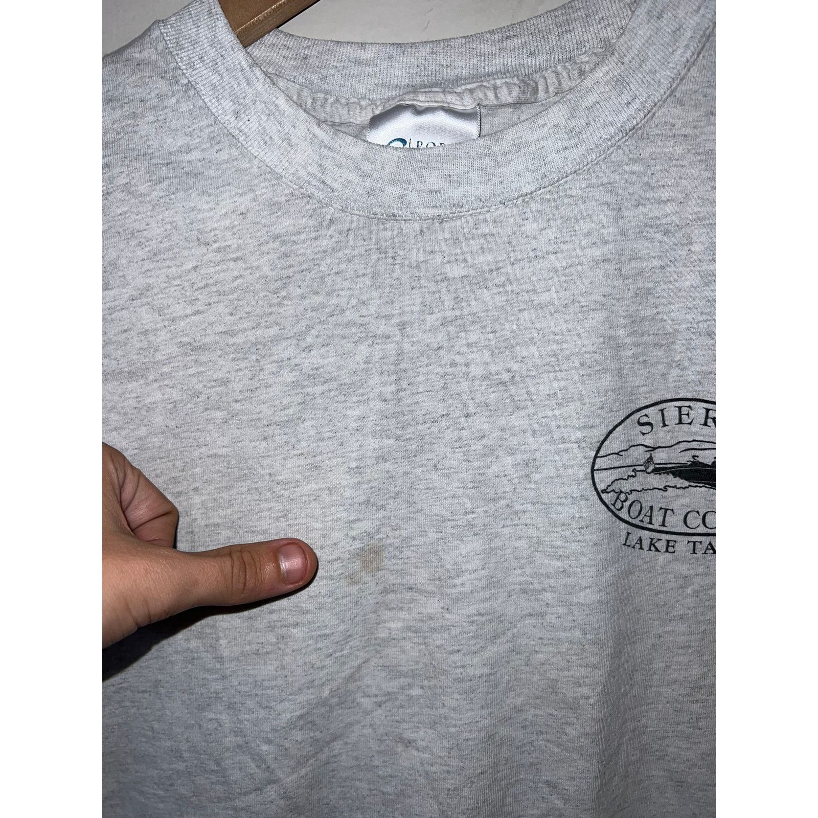 Vintage Y2K Women's Sierra Boat Lake Tahoe Crop Top Shirt Women XL Size XL / US 12-14 / IT 48-50 - 4 Thumbnail