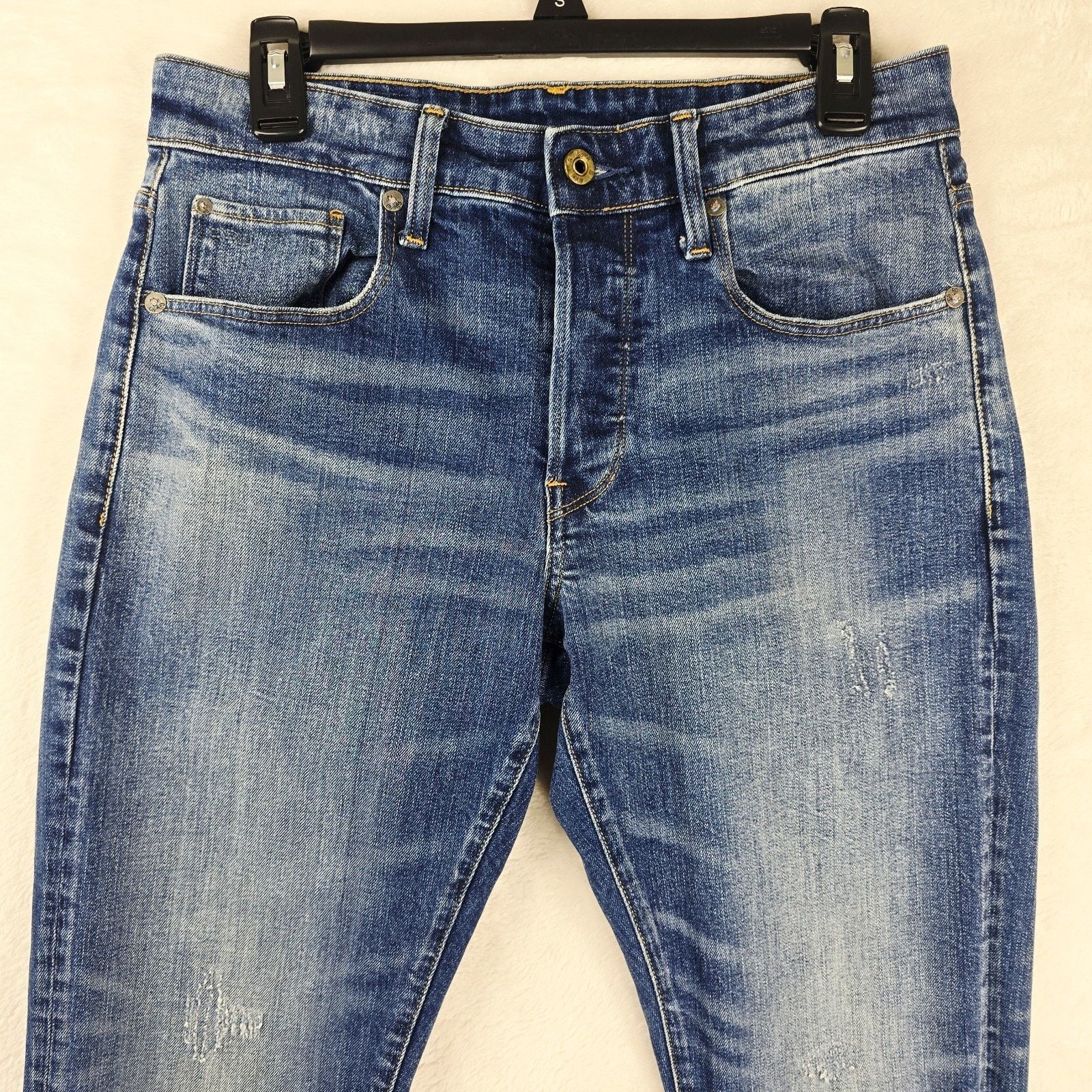 Other G Star Raw Jeans Mens 30x26 Blue Denim 3301 Straight Tapered Size US 30 / EU 46 - 3 Thumbnail