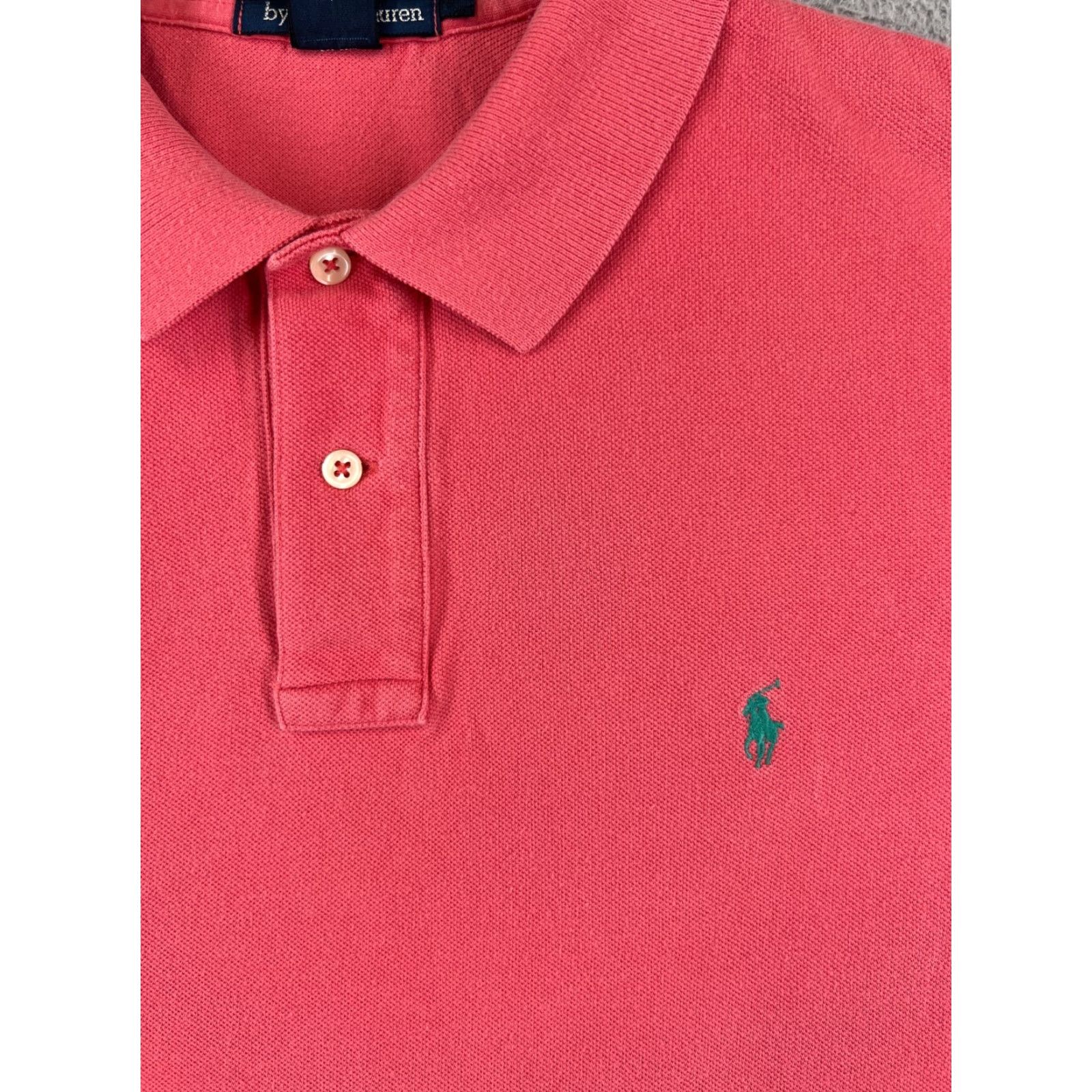 Ralph Lauren VINTAGE Ralph Lauren Polo Shirt Adult L Pink 100% Cotton Short Sleeve USA Size US L / EU 52-54 / 3 - 6 Thumbnail
