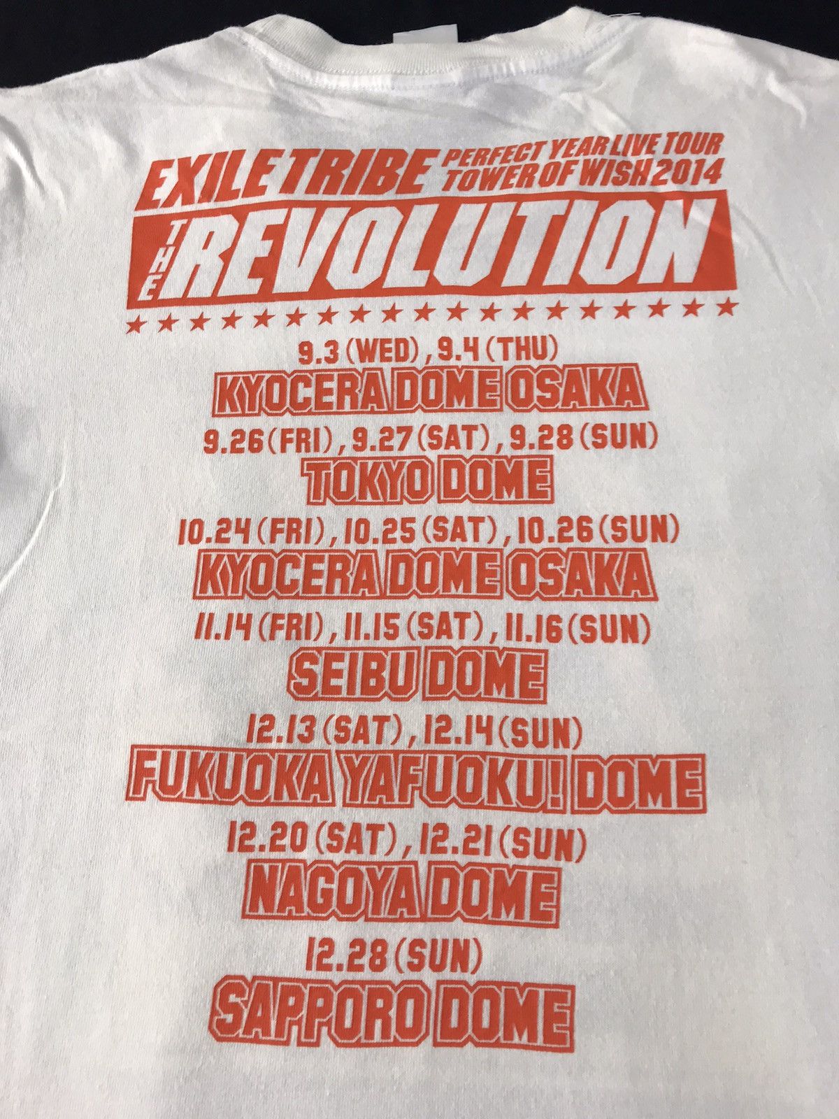 Japanese Brand Exile Tribe Tower Of Wish Revolution 2014 Tour Big Logo Size US S / EU 44-46 / 1 - 5 Thumbnail